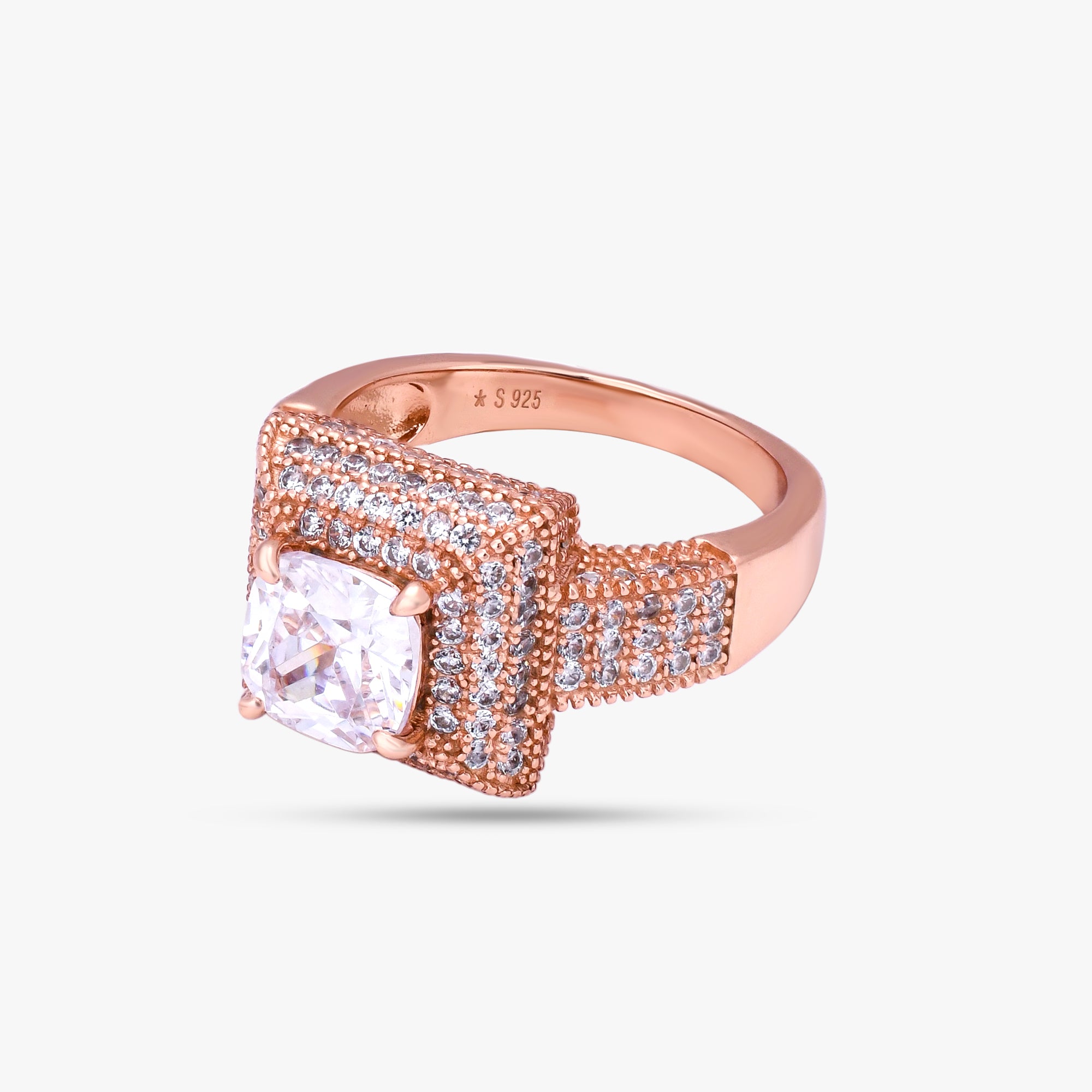 Rose Gold Square Ring