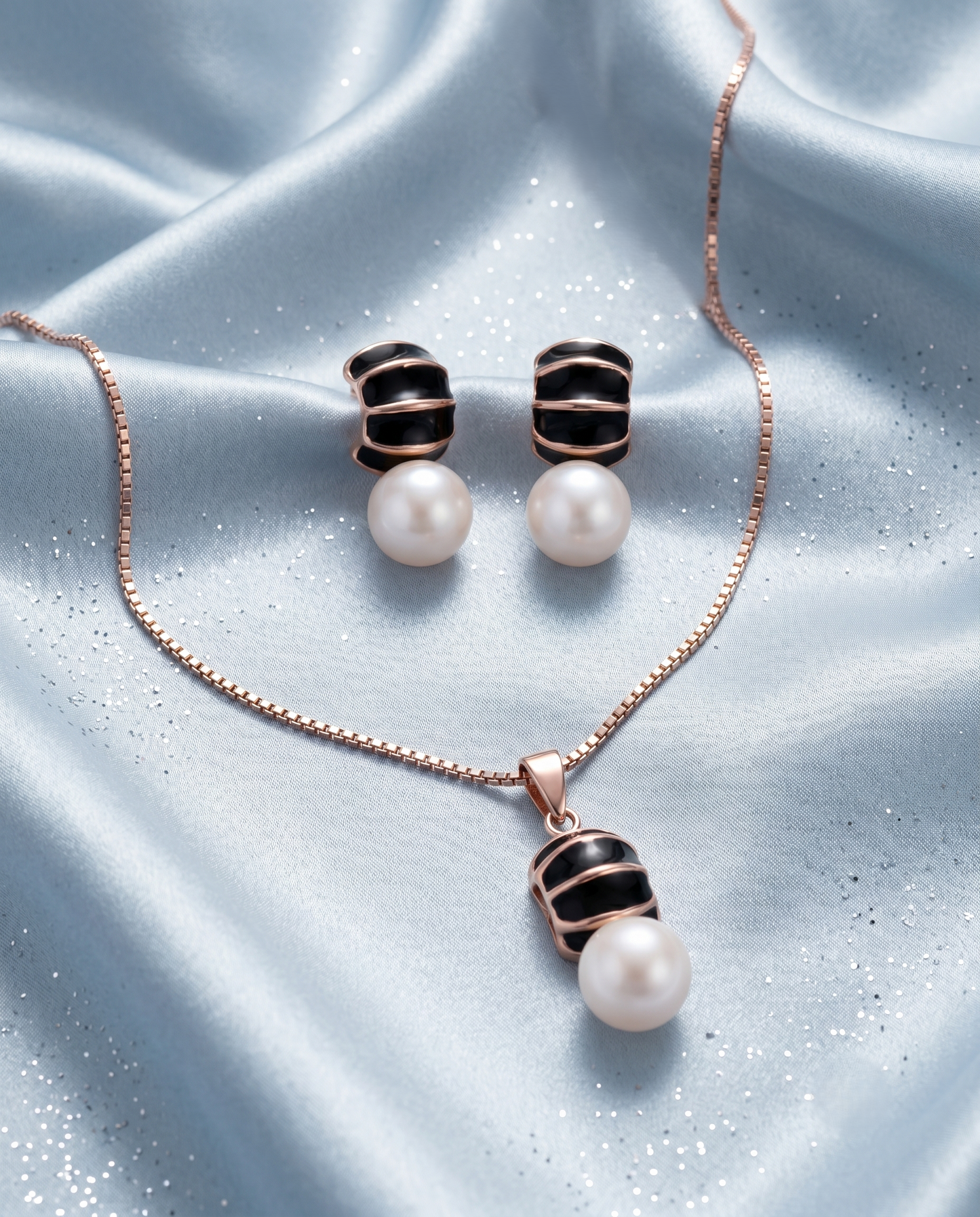 Elegant Pearl Jewelry Set