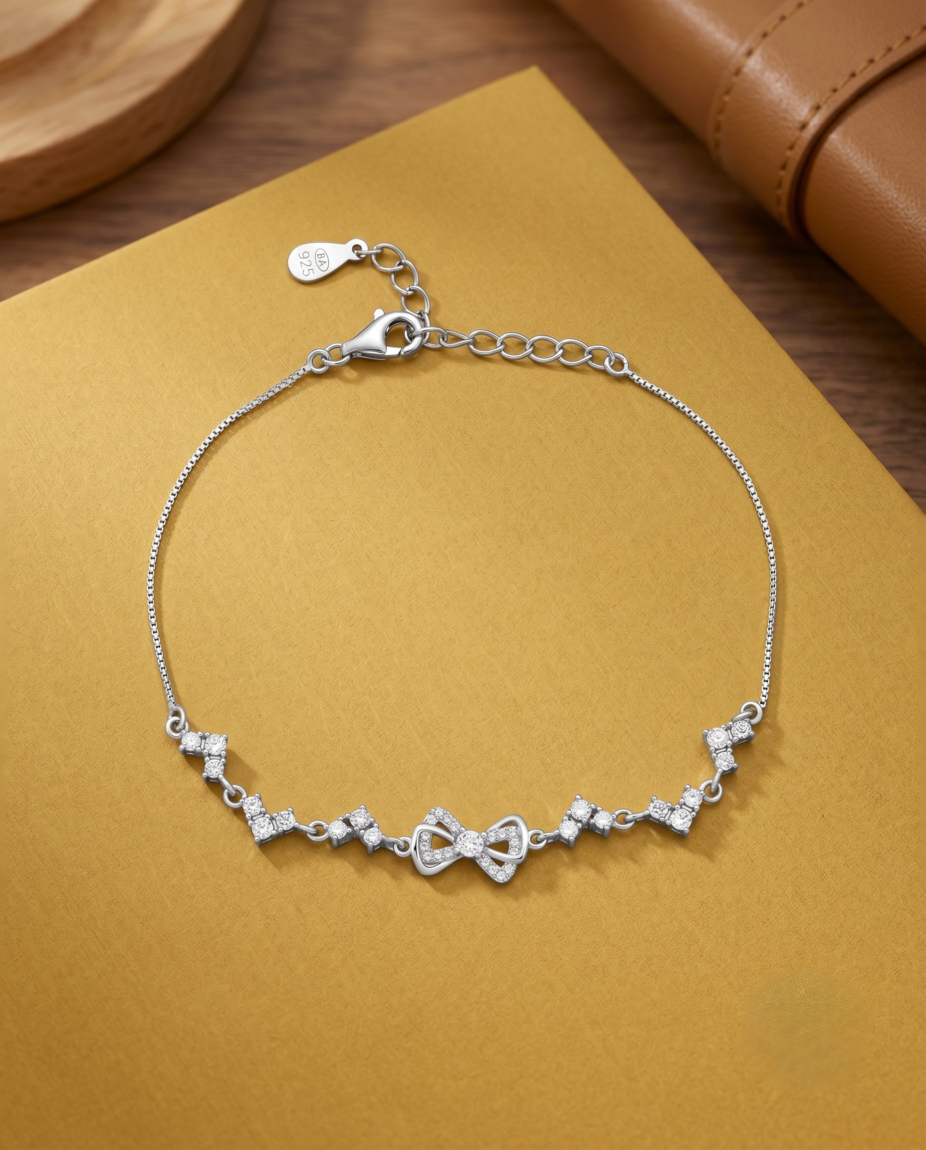 Sterling Silver Bow Bracelet