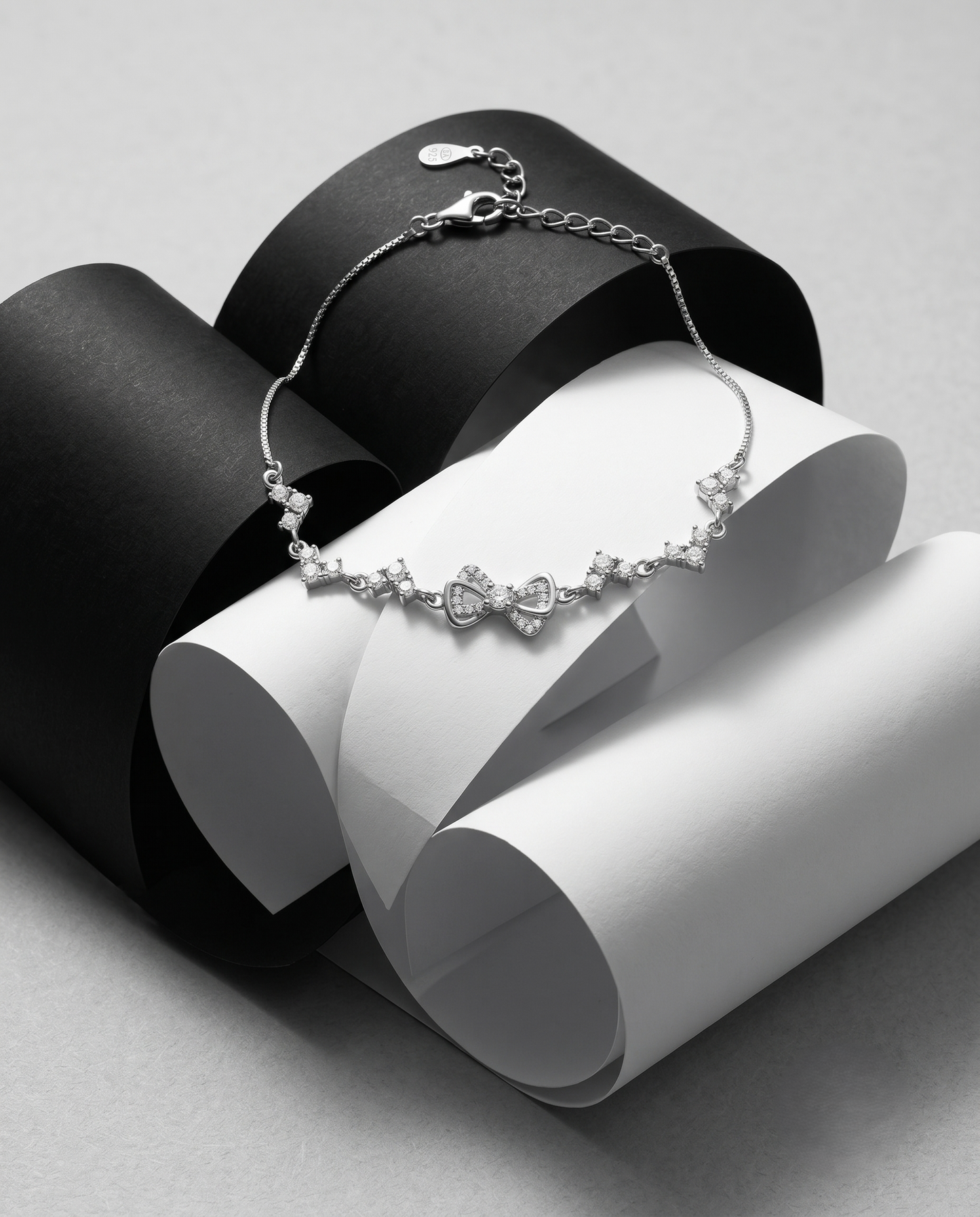 Sterling Silver Bow Bracelet