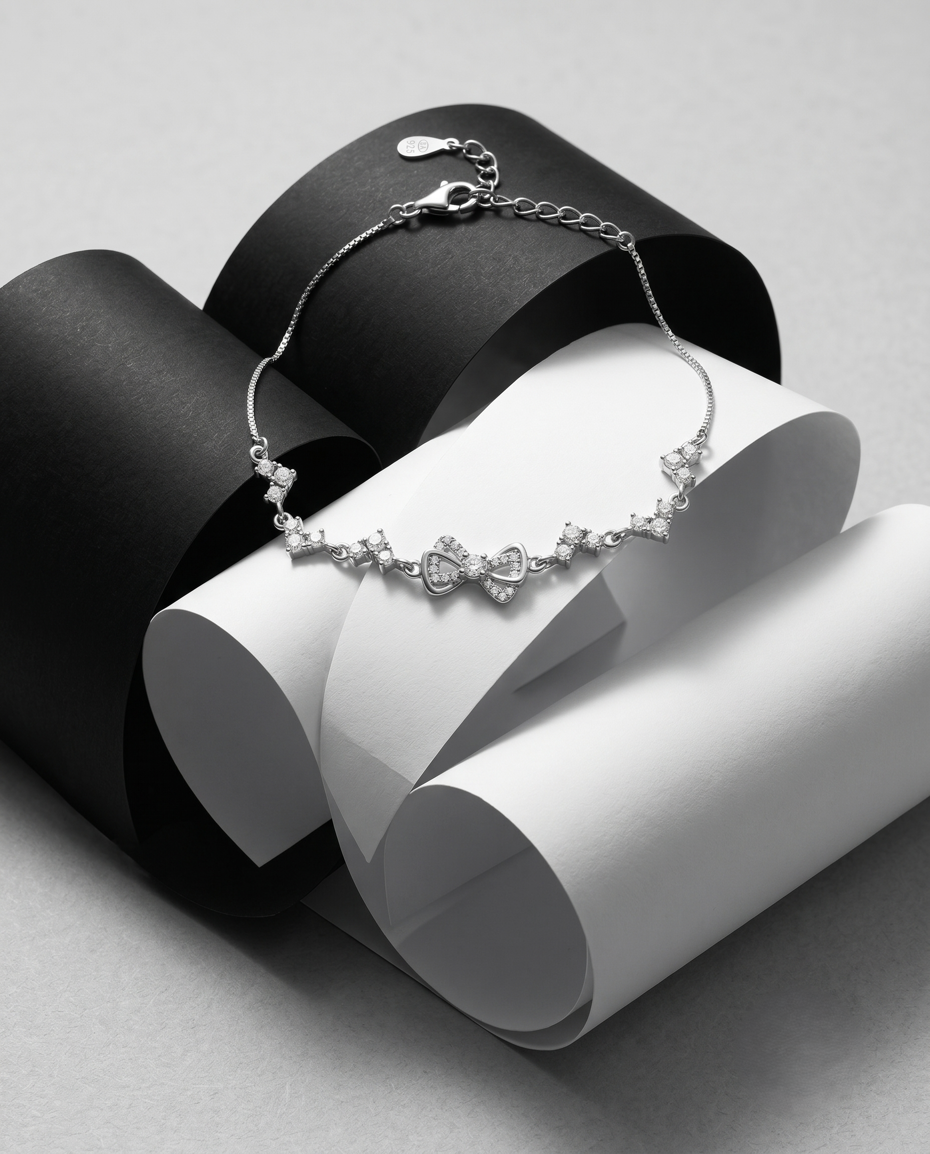 Sterling Silver Bow Bracelet