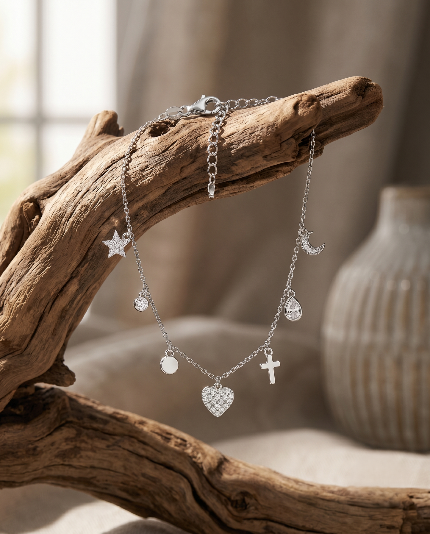 Elegant Multi-Charm Bracelet