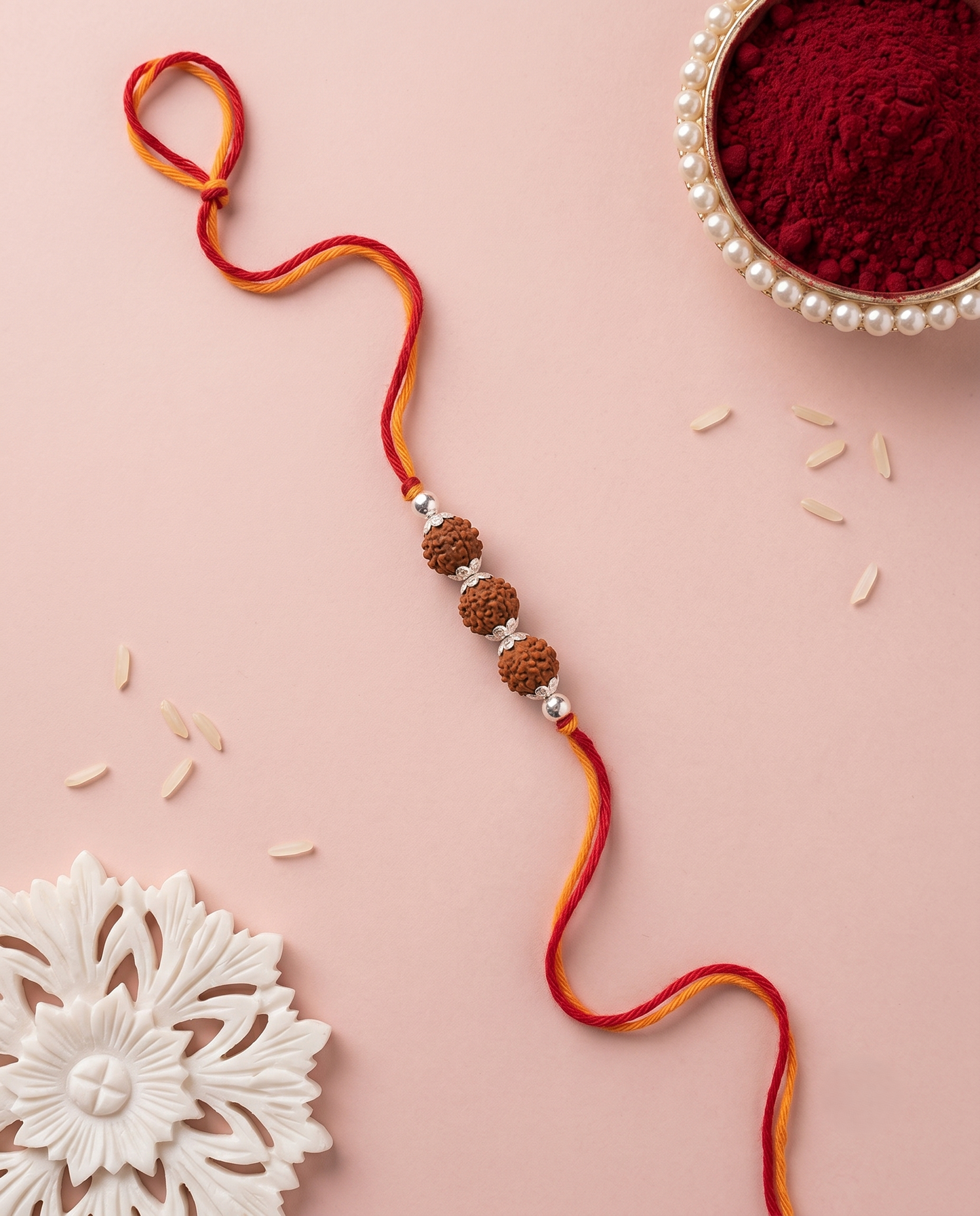 The Trilogy Rudraksha Rakhi