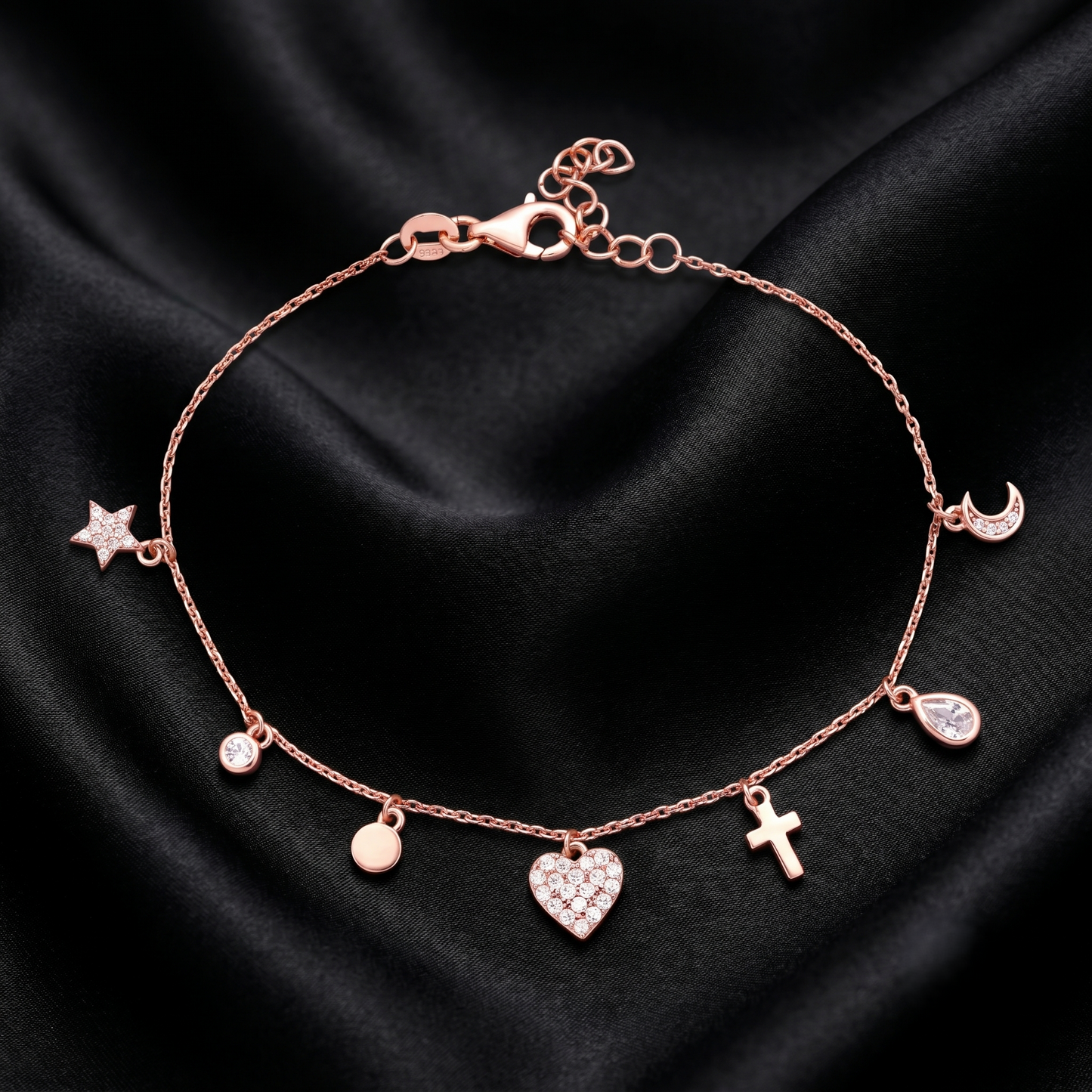 Elegant Multi-Charm Bracelet
