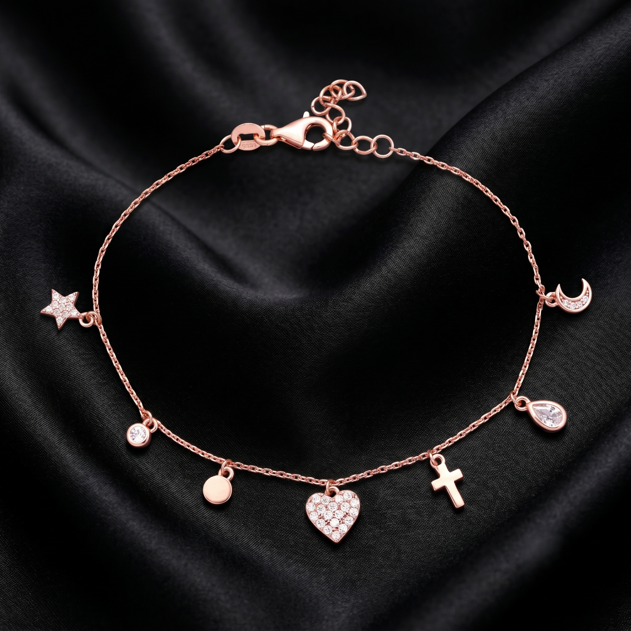 Elegant Multi-Charm Bracelet