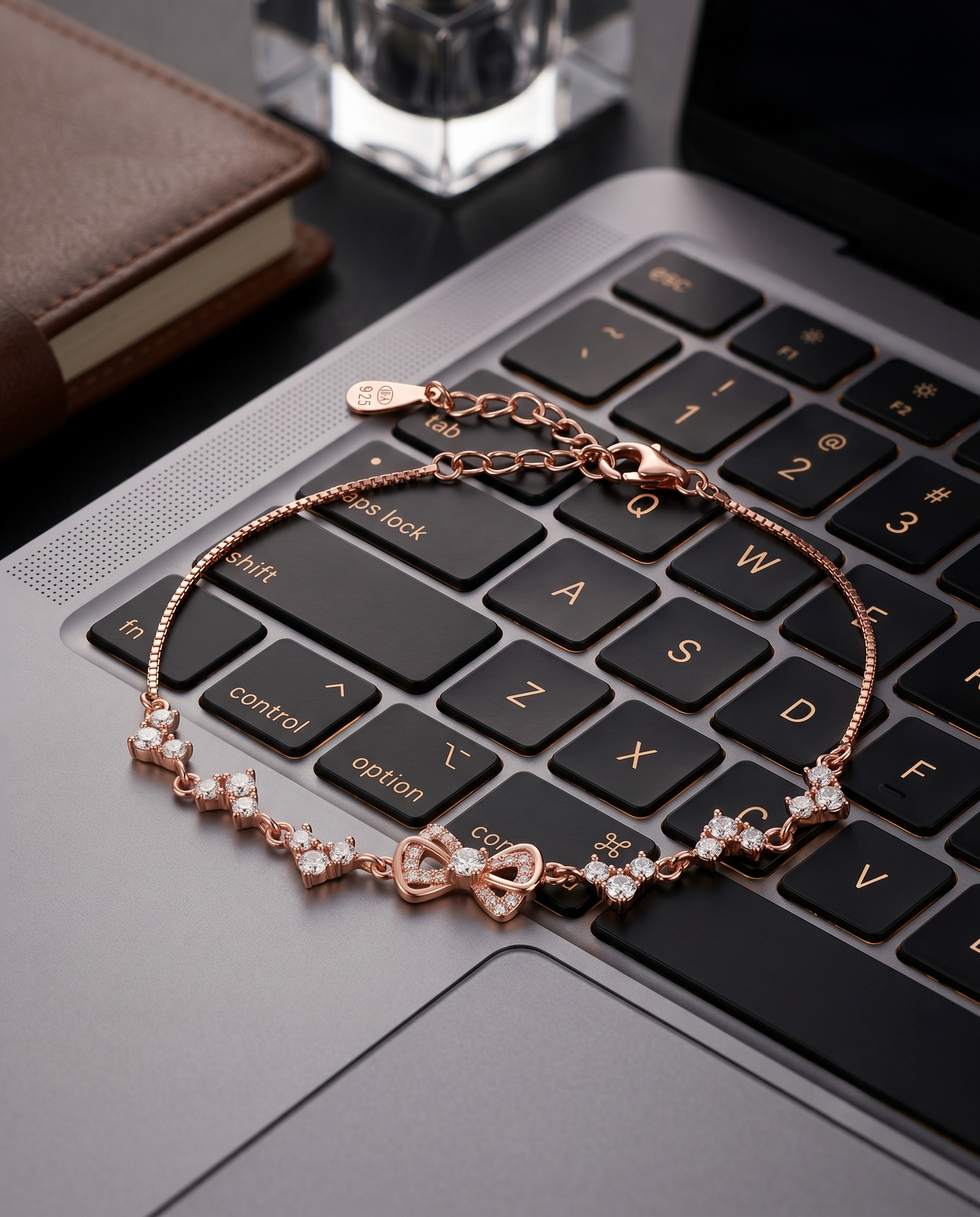 Sterling Silver Bow Bracelet