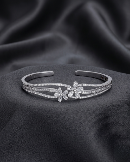 Load image 1 in gallery view. Luminous Dual-Stone Open Cuff