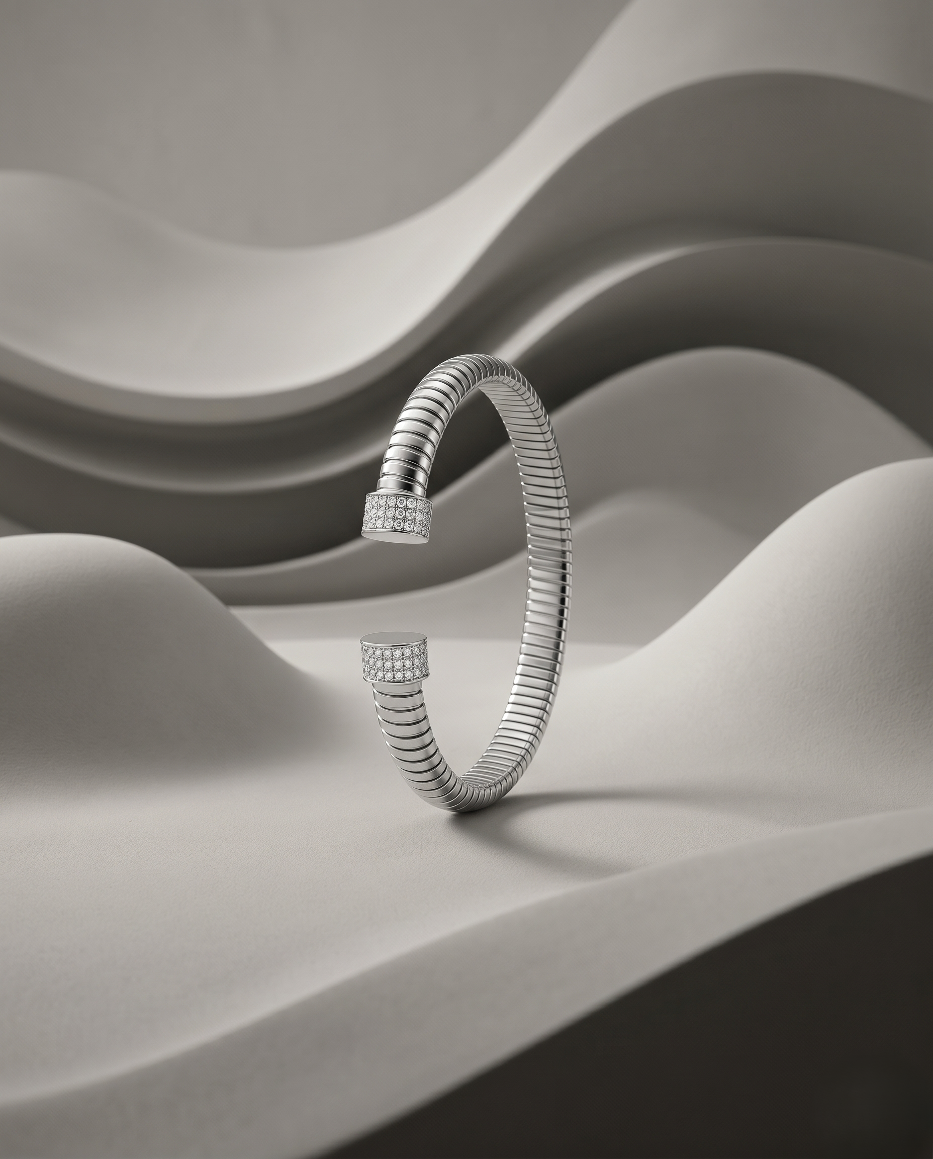 Titan Solitaire Open Cuff