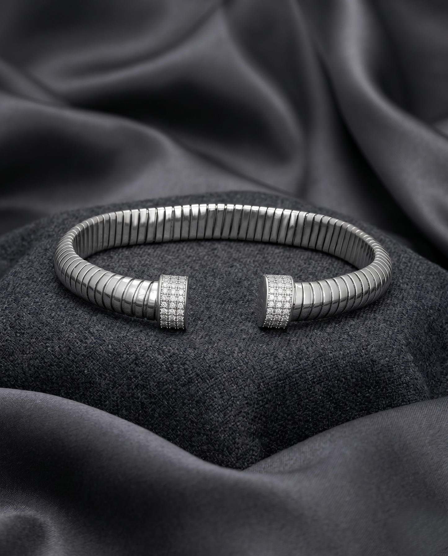 Titan Solitaire Open Cuff