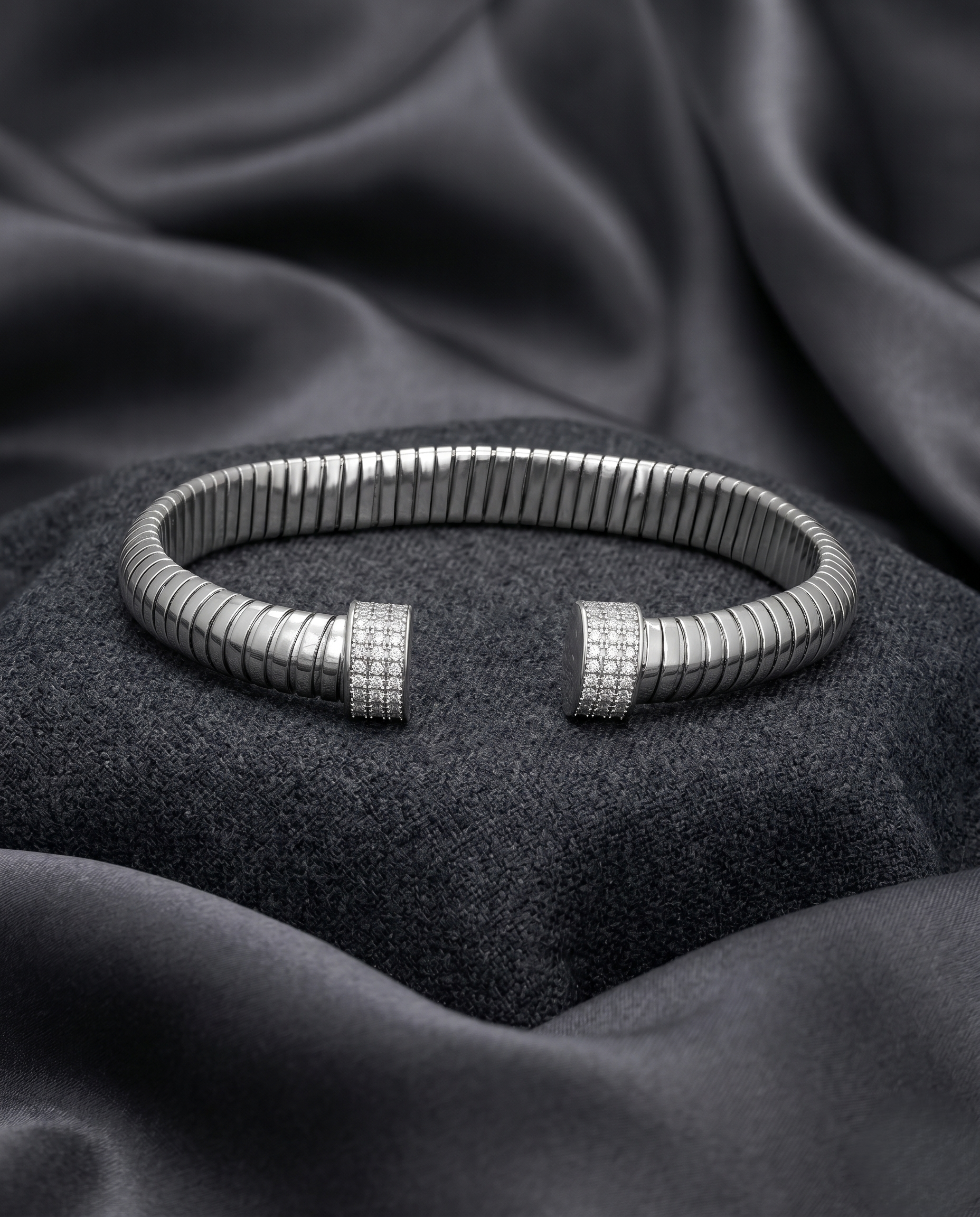 Titan Solitaire Open Cuff