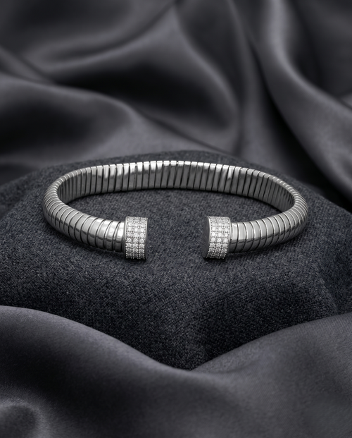 Load image 1 in gallery view. Titan Solitaire Open Cuff