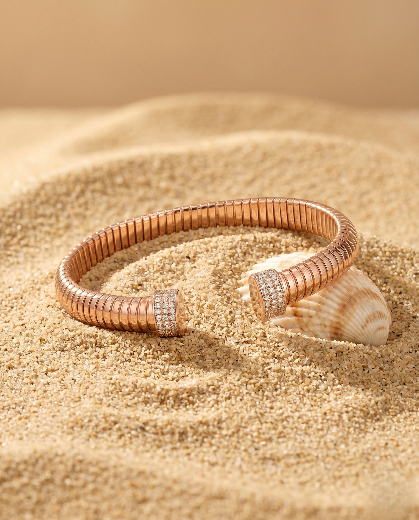 Titan Solitaire Open Cuff