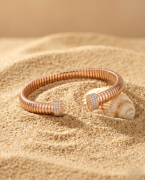 Load image 1 in gallery view. Titan Solitaire Open Cuff