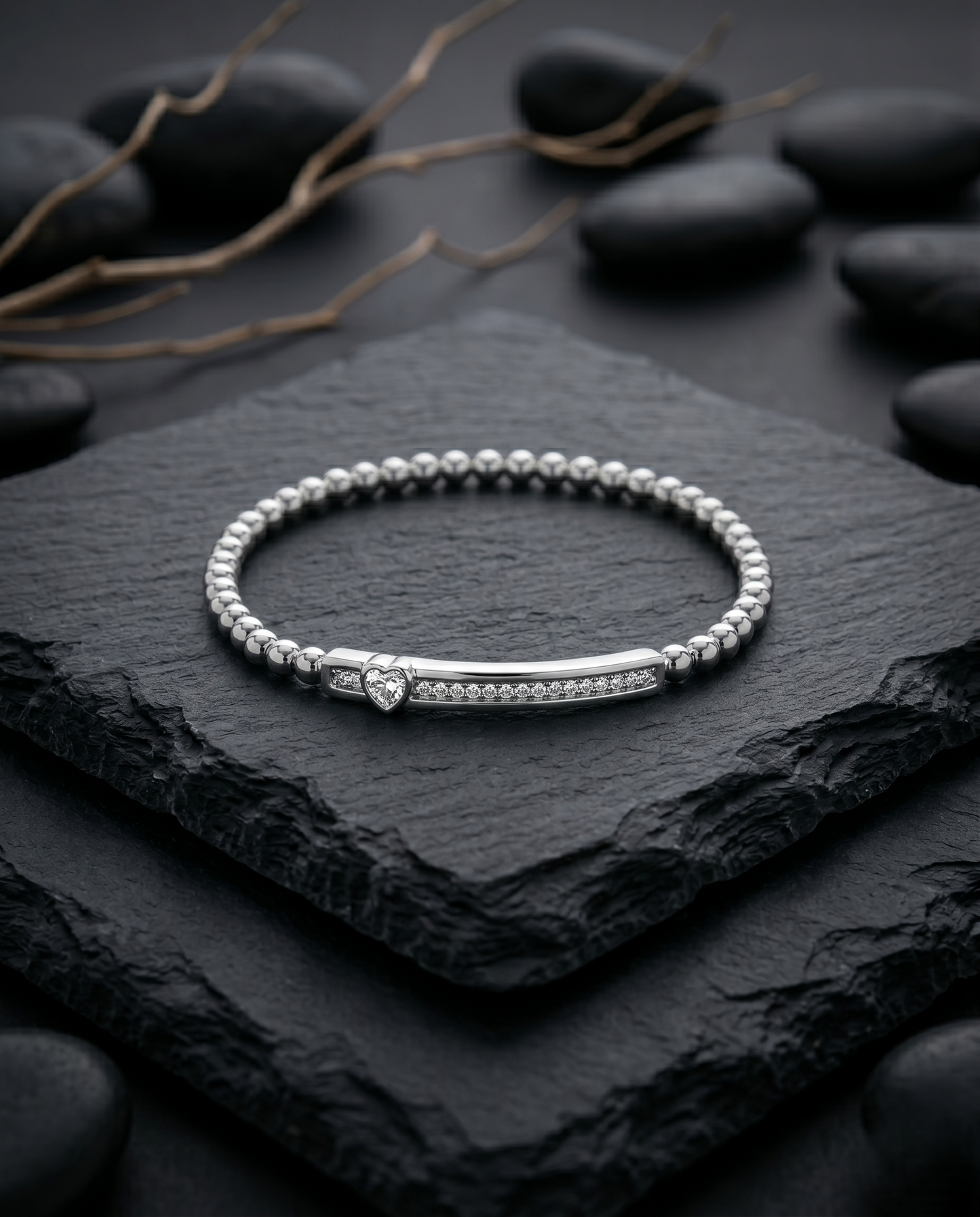 Lumière Beaded Bar Bracelet