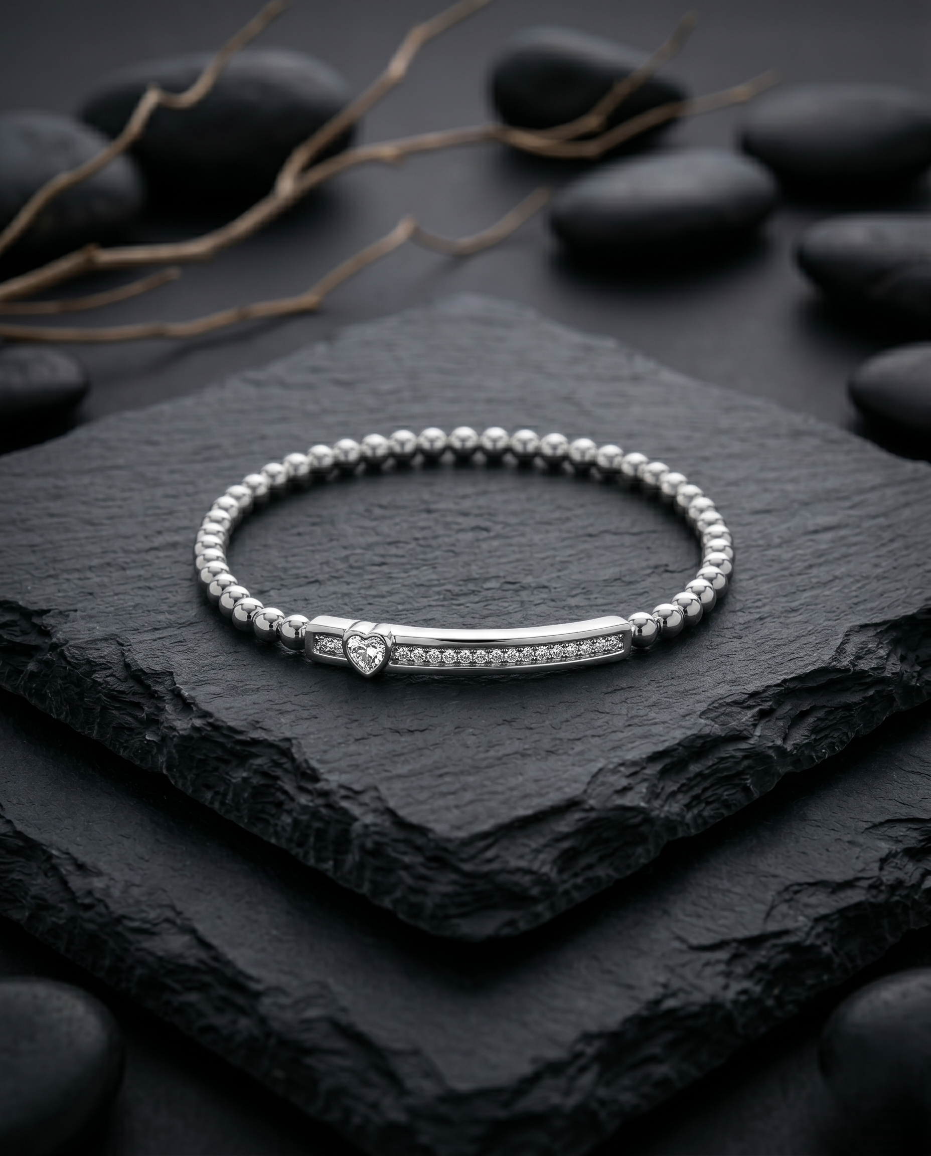 Lumière Beaded Bar Bracelet
