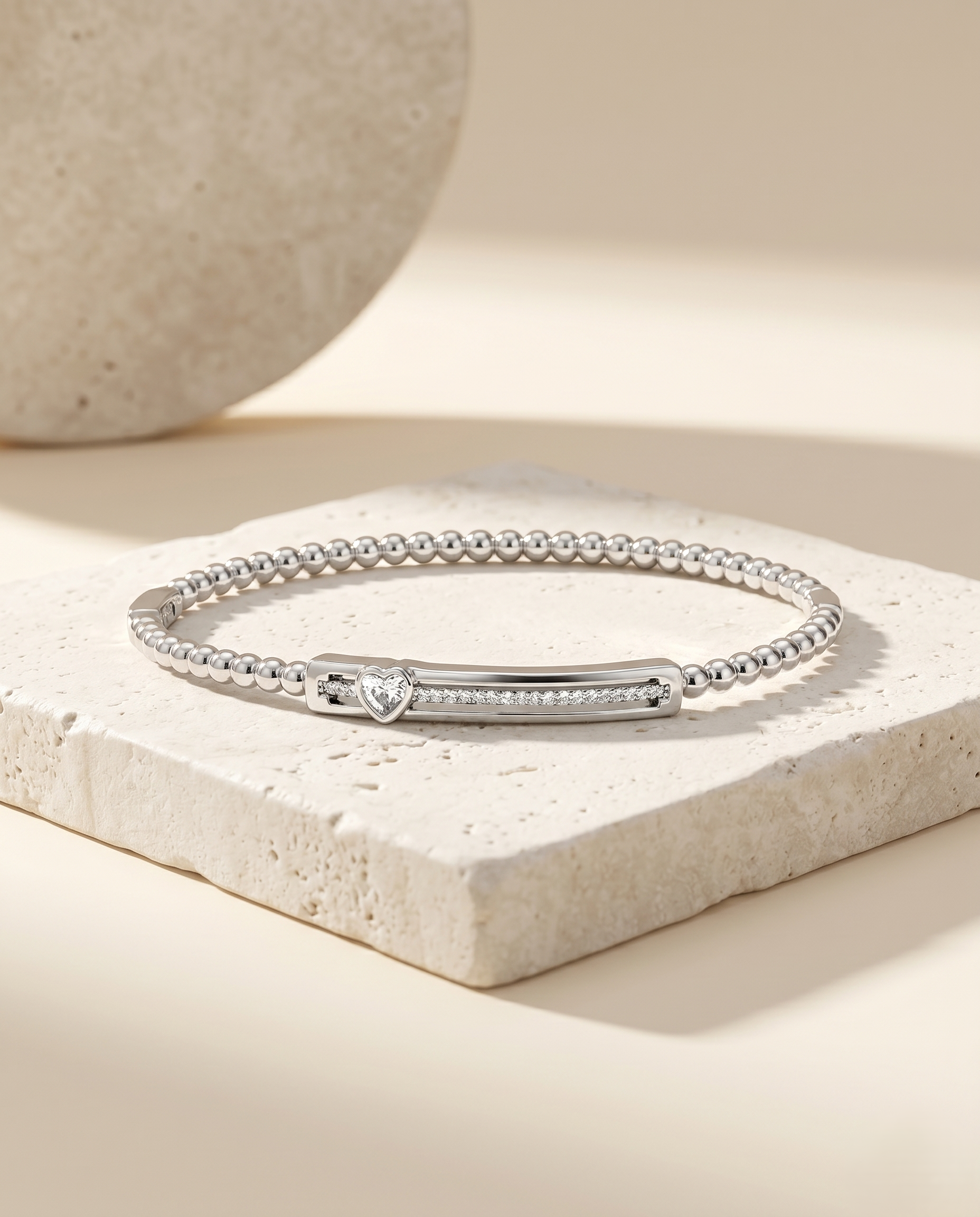 Lumière Beaded Bar Bracelet