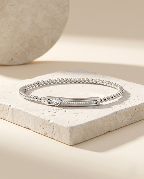 Load image 1 in gallery view. Lumière Beaded Bar Bracelet