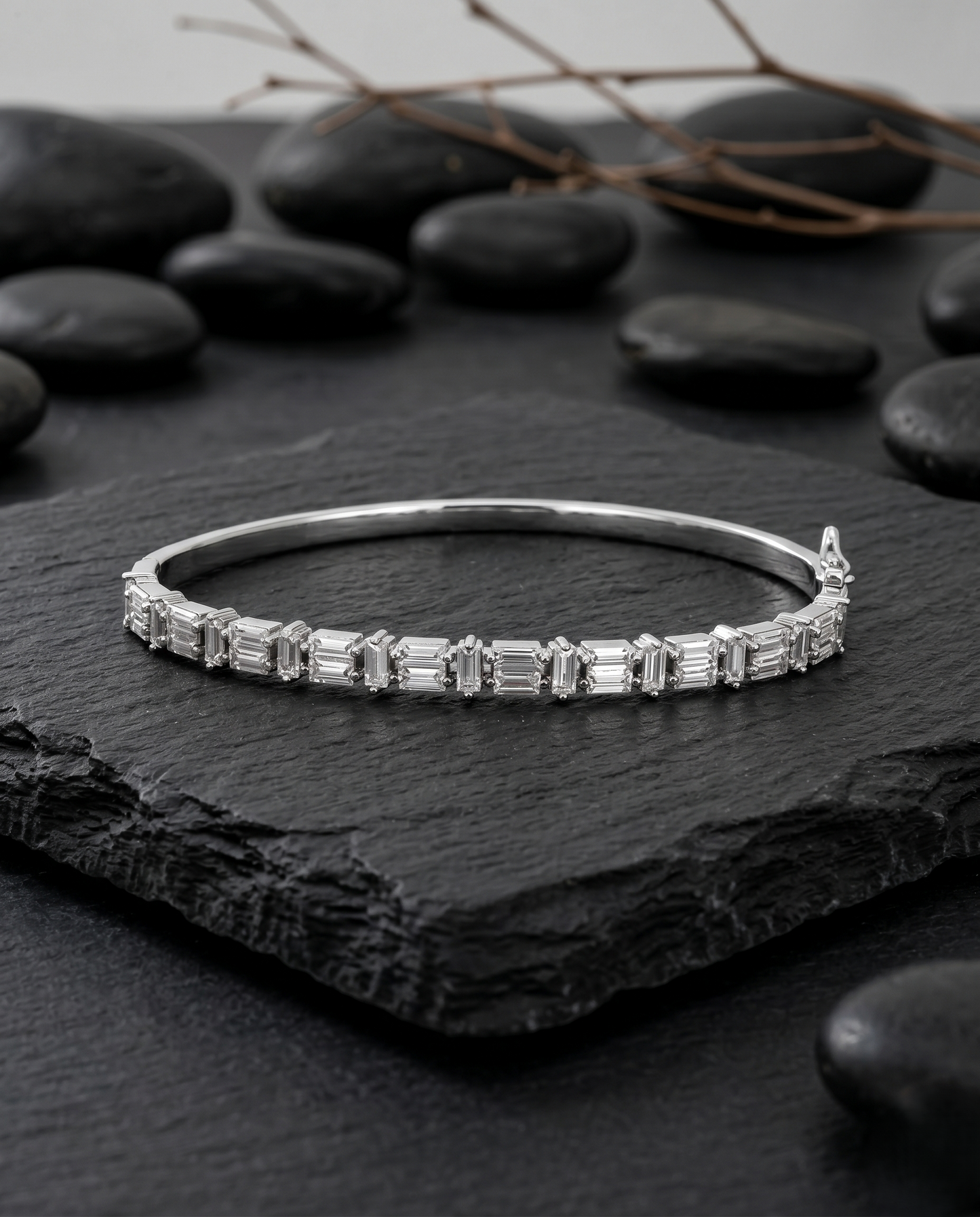 The Infinity Link Solitaire Bangle