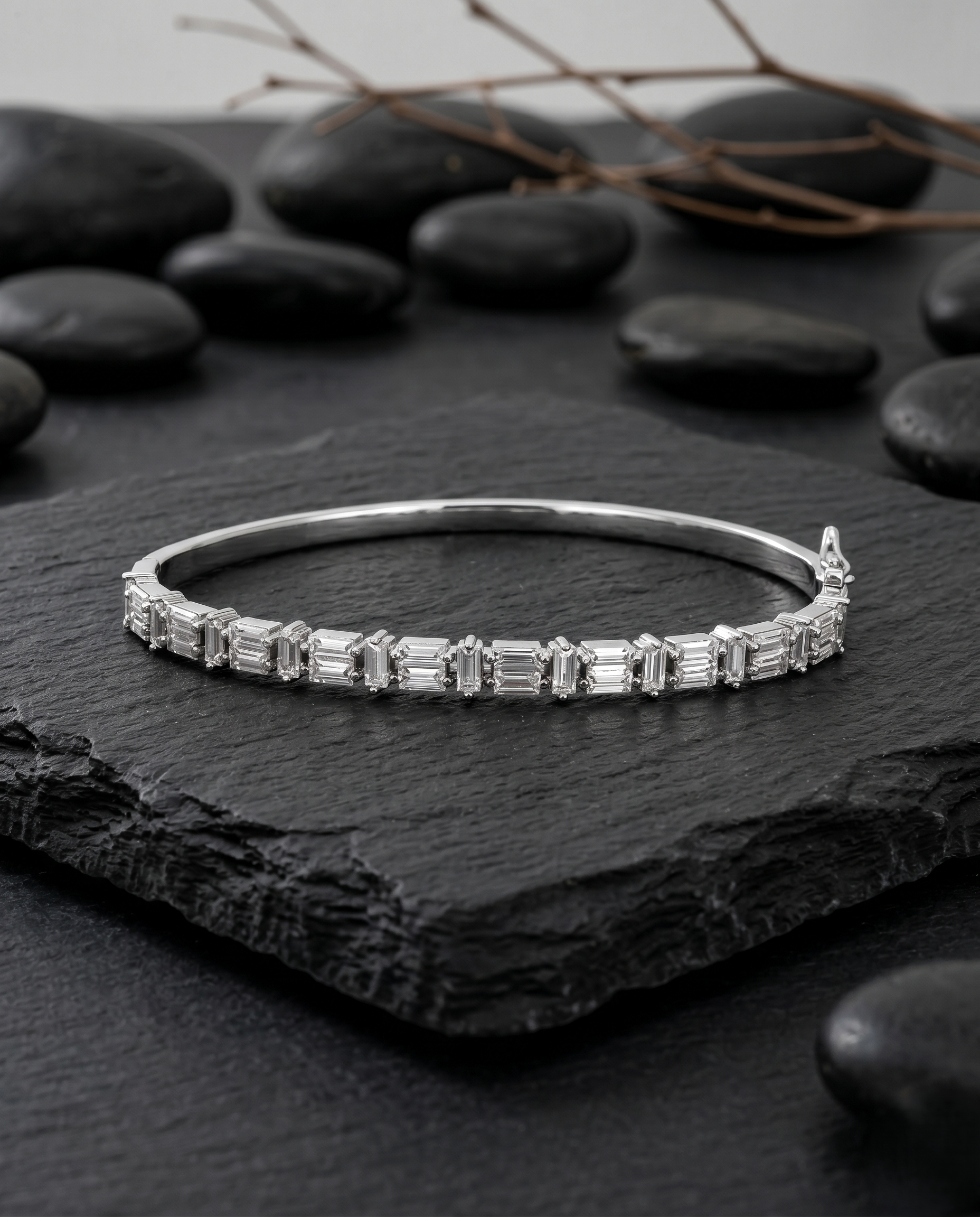 The Infinity Link Solitaire Bangle