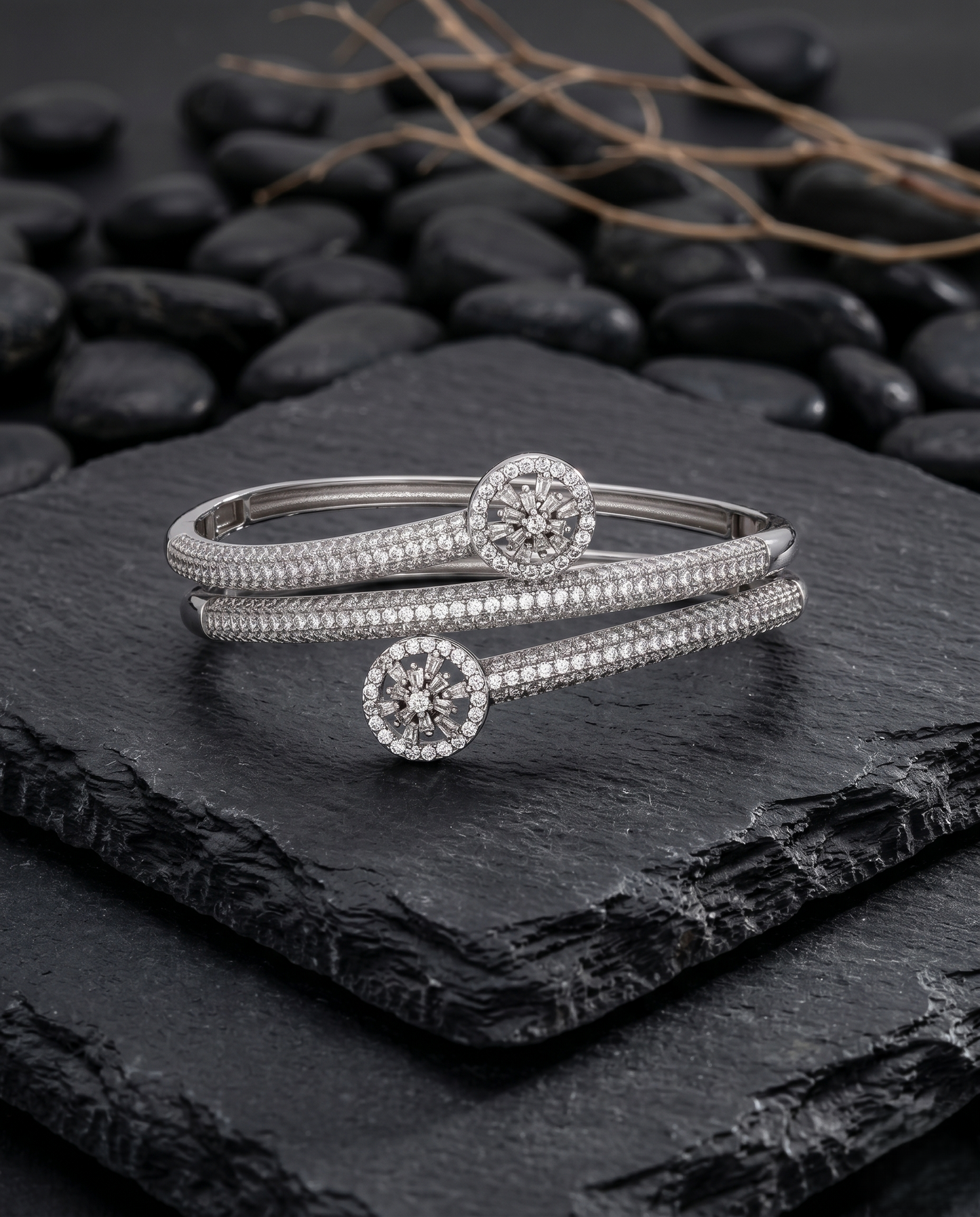 The Grand Halo Wrap Bangle