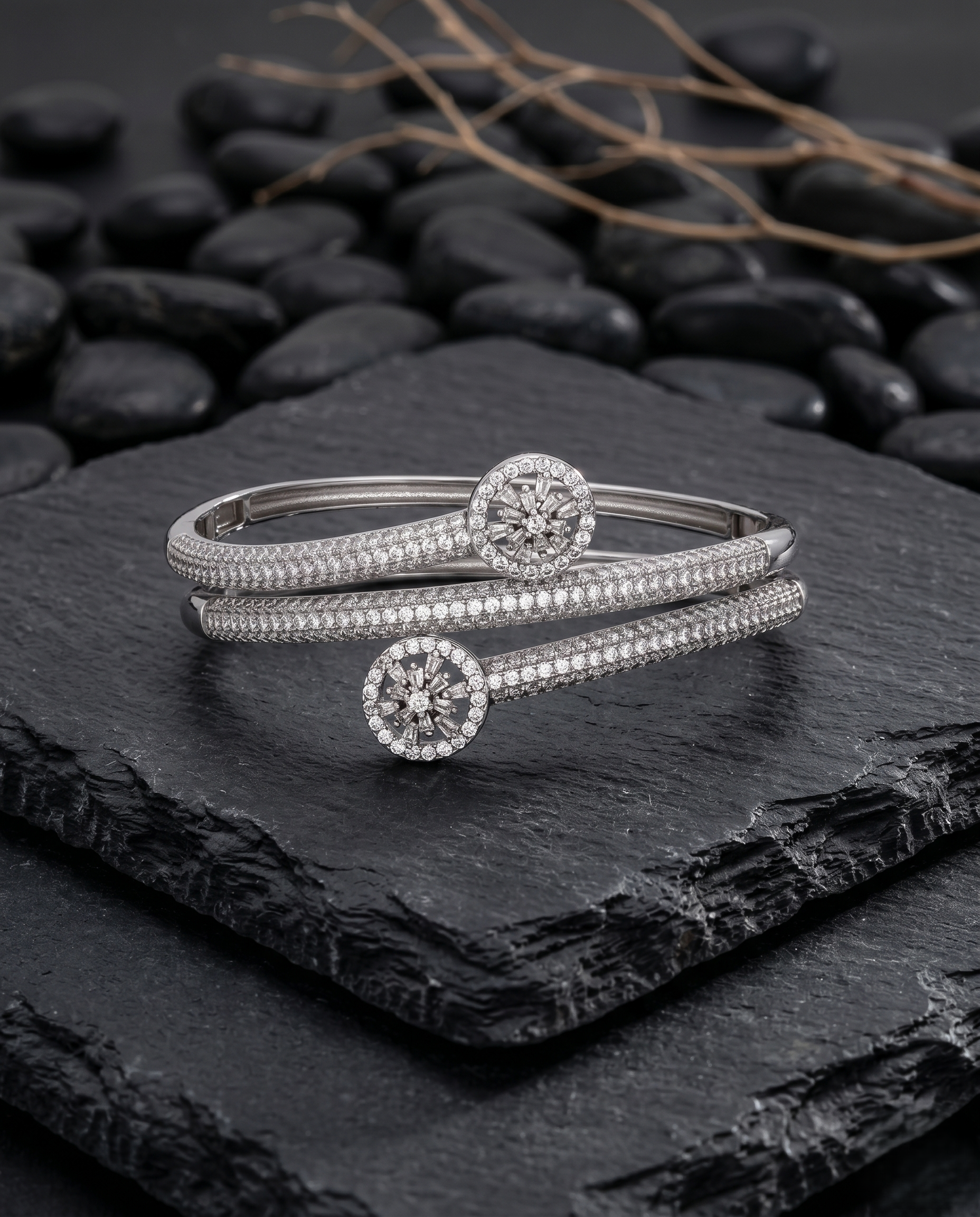 The Grand Halo Wrap Bangle
