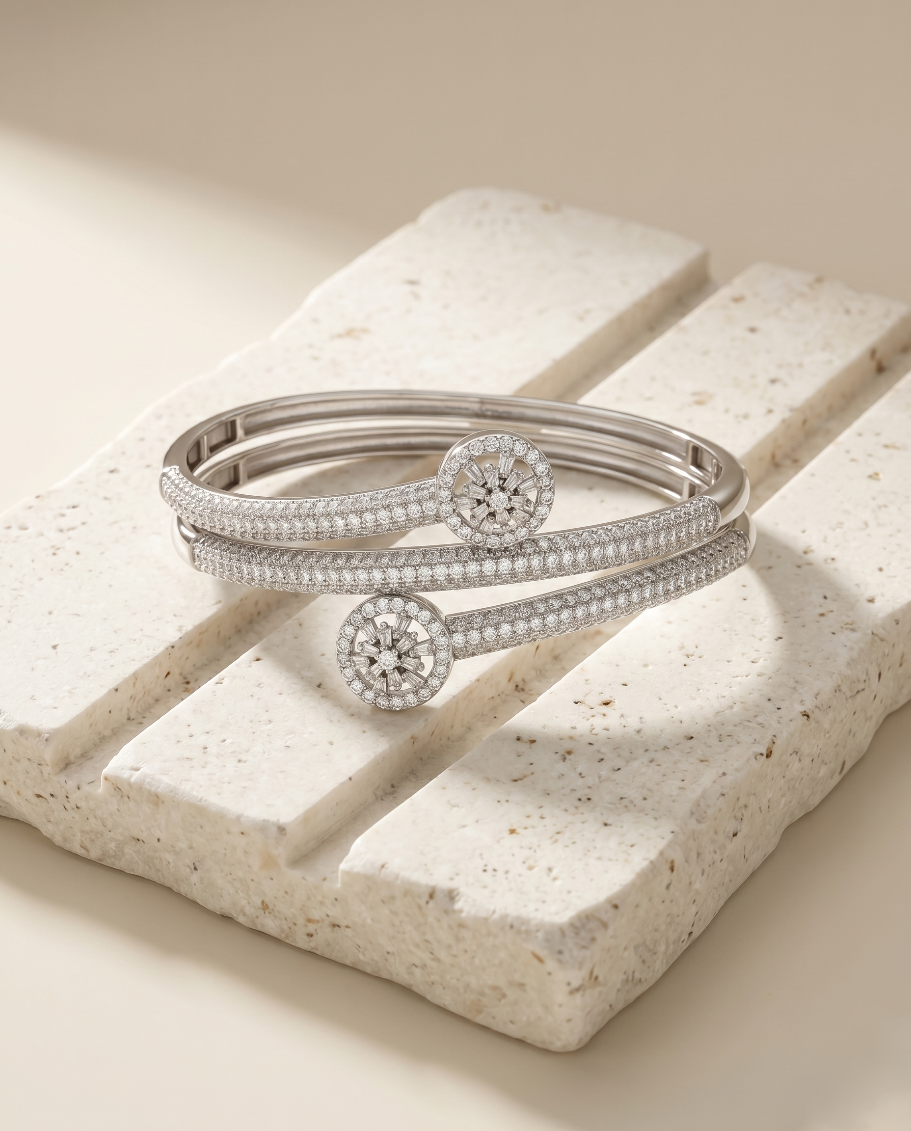 The Grand Halo Wrap Bangle