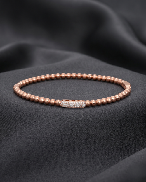Load image 1 in gallery view. The Aura Rose Beaded Bracelet