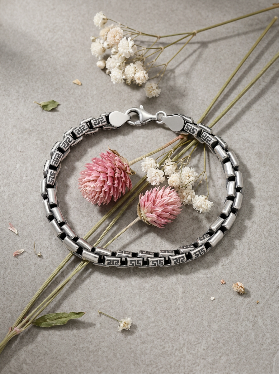 Men's Greek Box Chain