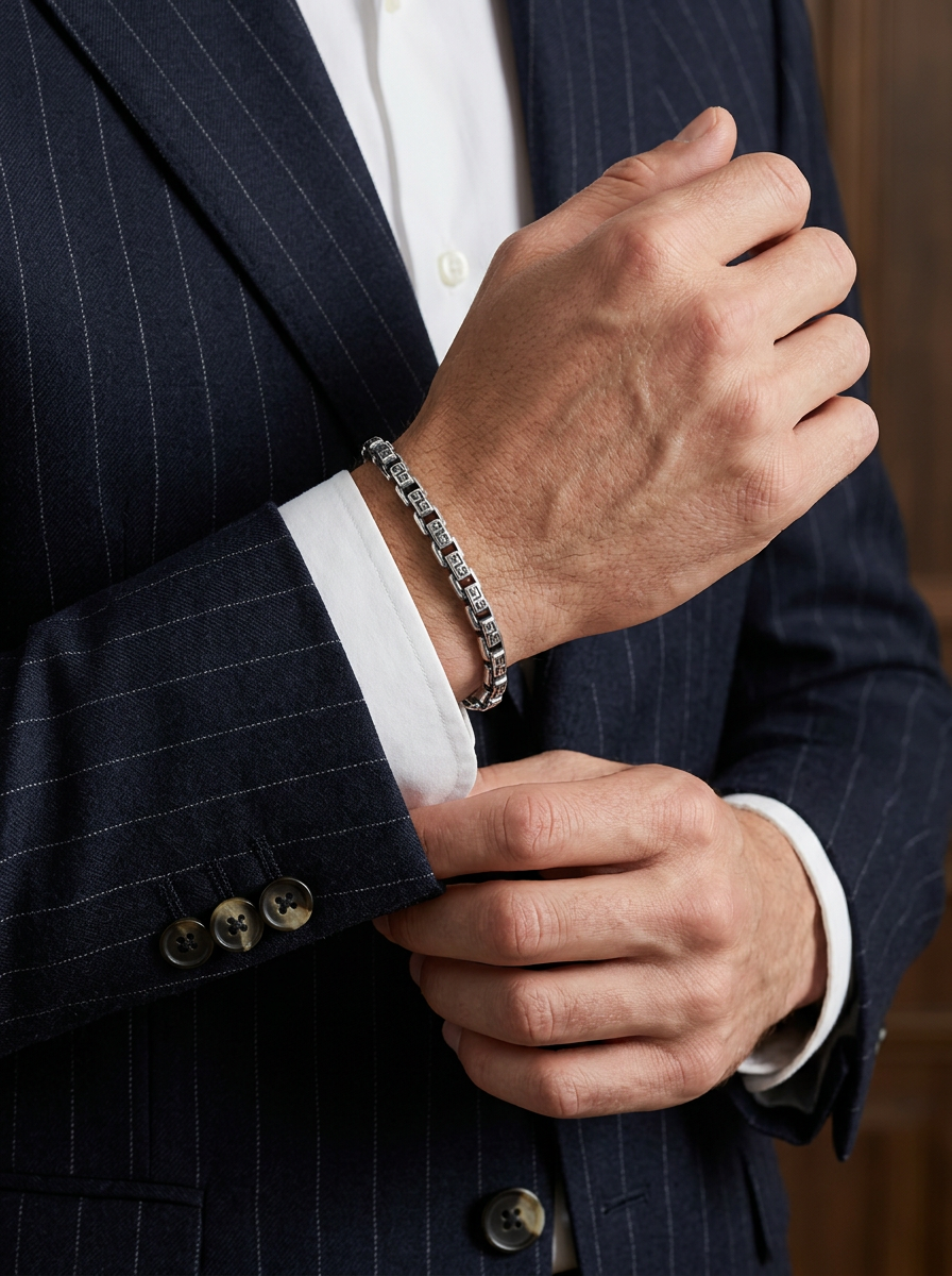 Men's Greek Box Chain