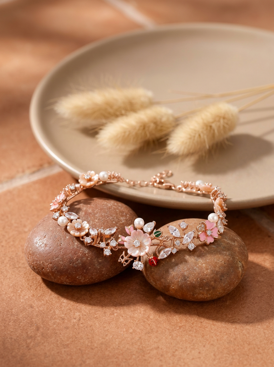 Crater White Bracelet