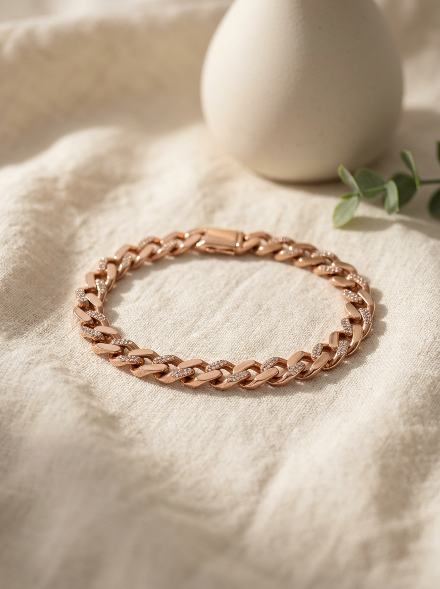 Men's Rose Gold Cuban Chain