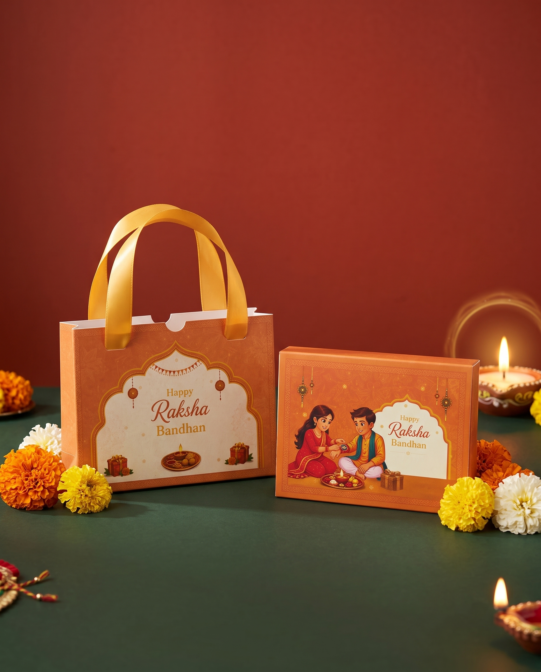 2G PURE SILVER COIN RAKHI HAMPER