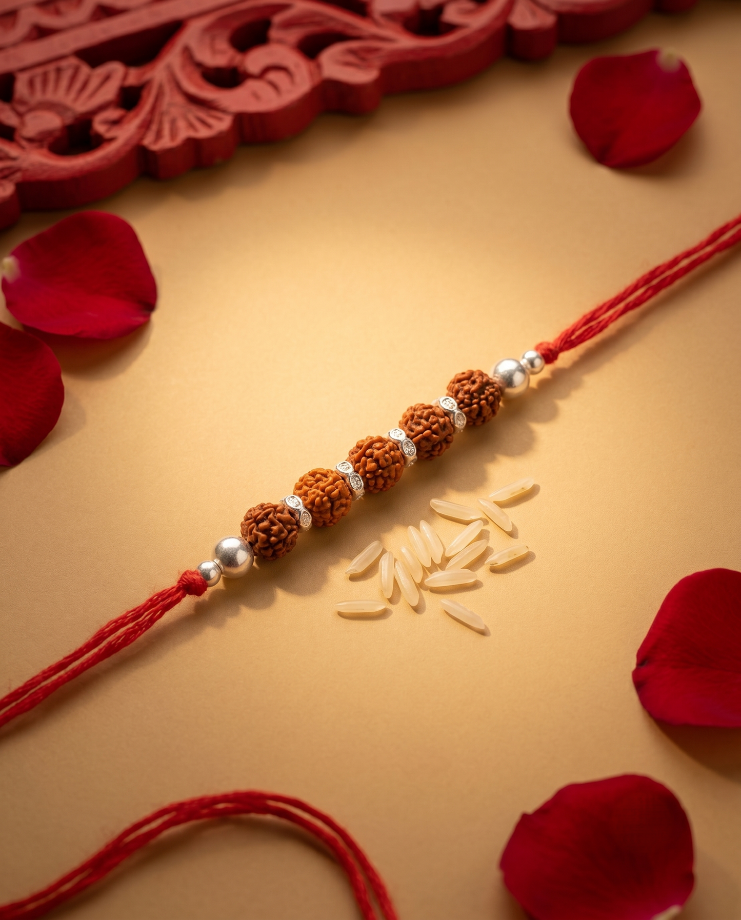 The Multi-Rudraksha Rakhi