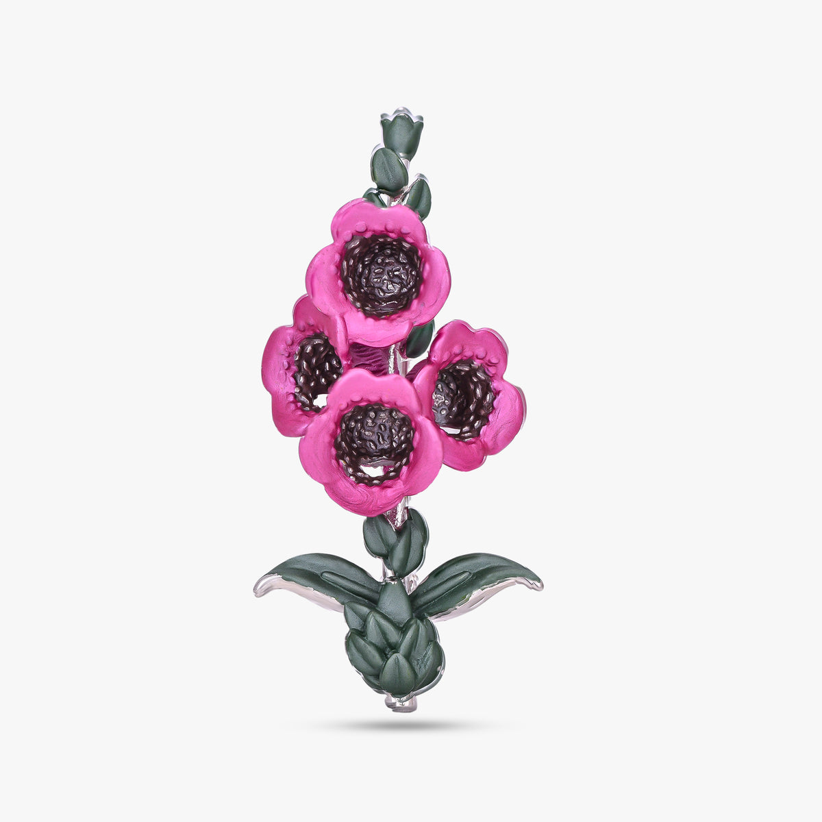 Blooming Enamel Flower Brooch