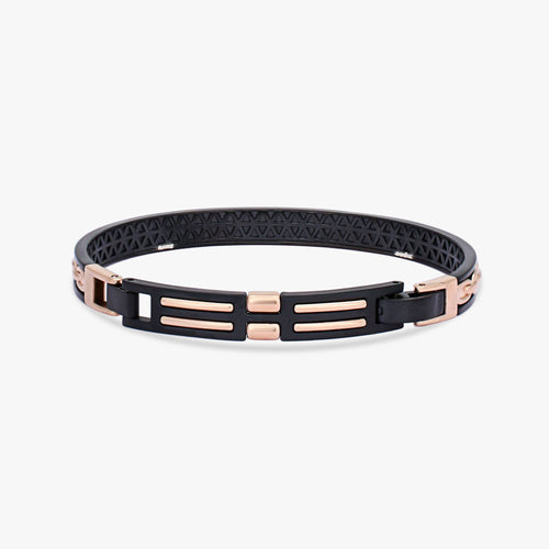 Load image 1 in gallery view. Rose Gold & Black Chain Bracelet
