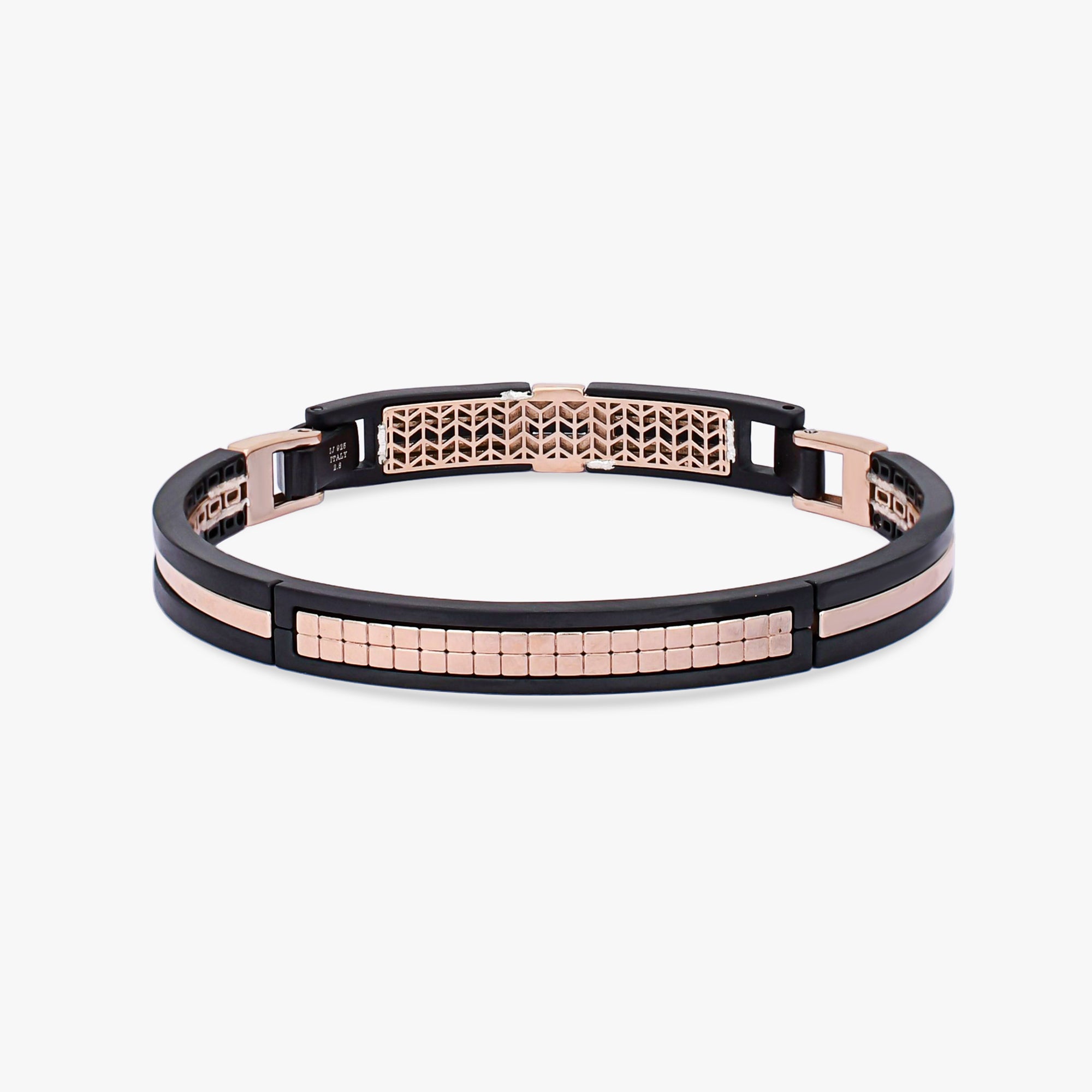 Modern Black Gold Bangle