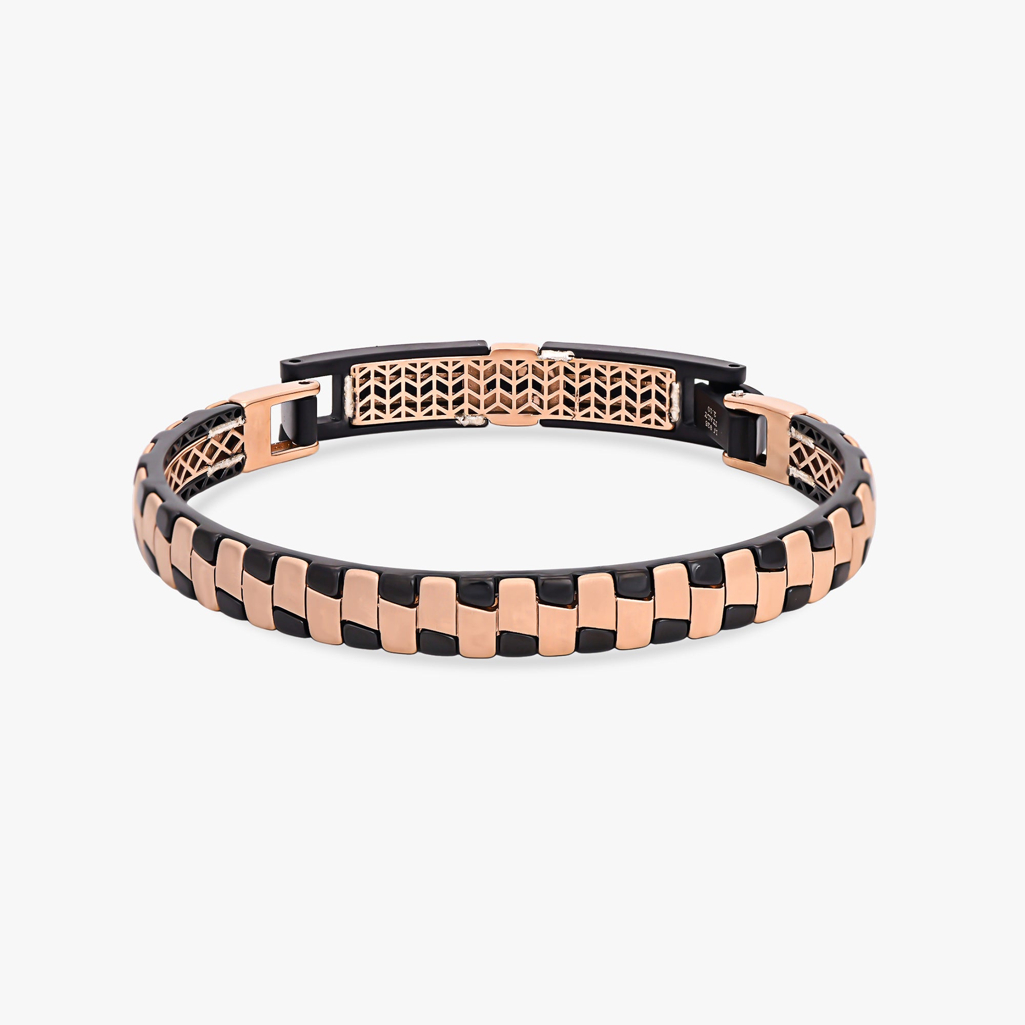 Modern Bicolor Link Bracelet
