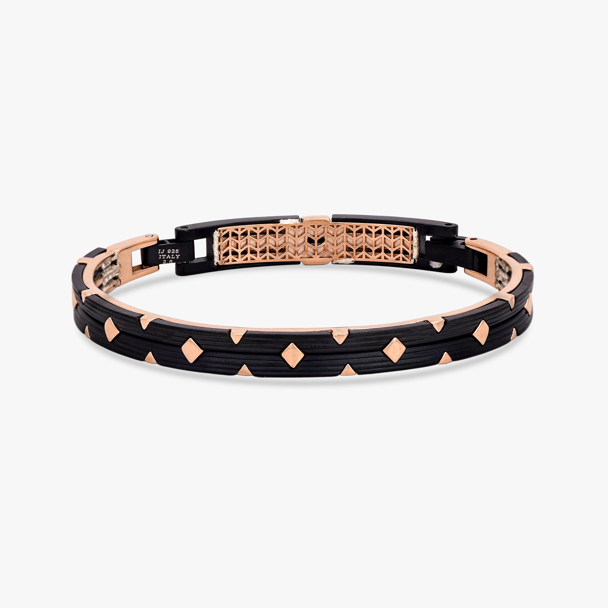 Italian Geometric Studded Bracelet