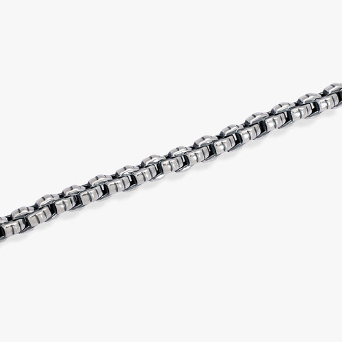 Load image 1 in gallery view. Men's Oxidized Box Bracelet