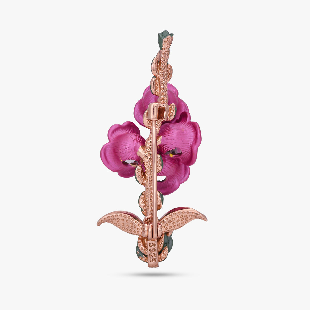 Blooming Enamel Flower Brooch