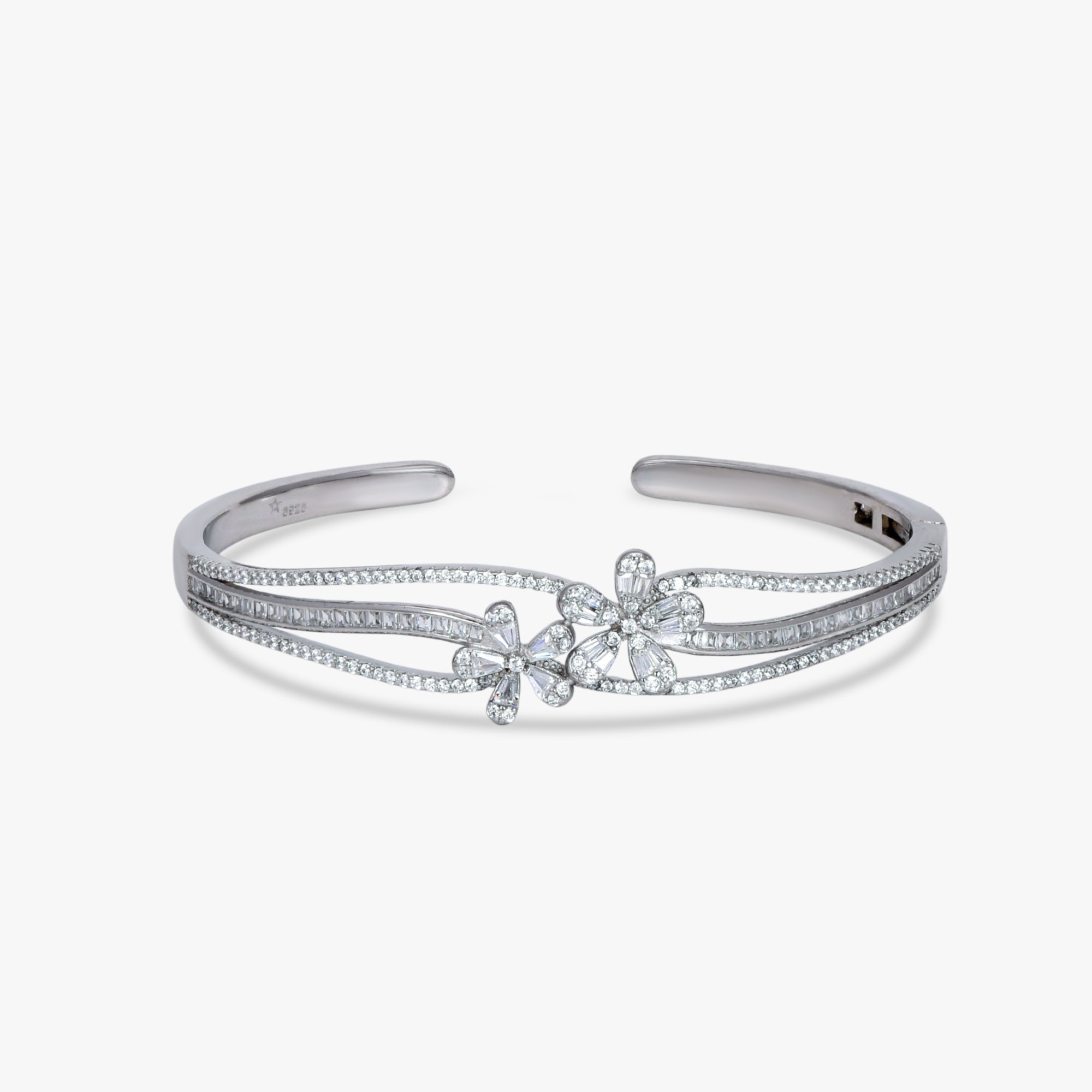 Luminous Dual-Stone Open Cuff