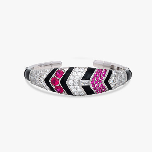 Load image 1 in gallery view. The Regal Chevron Solitaire Kada