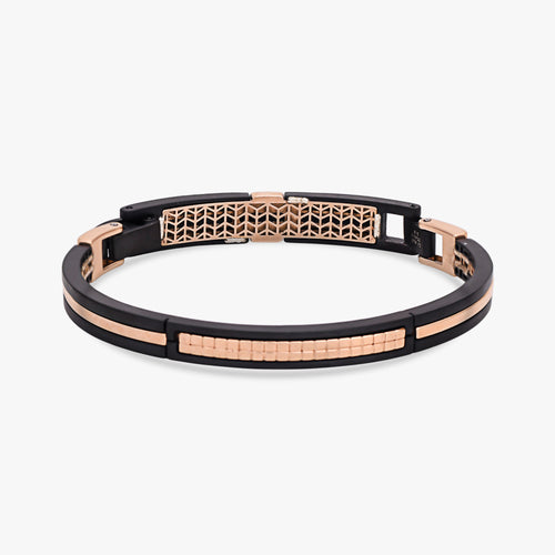 Load image 1 in gallery view. Modern Black Gold Bangle