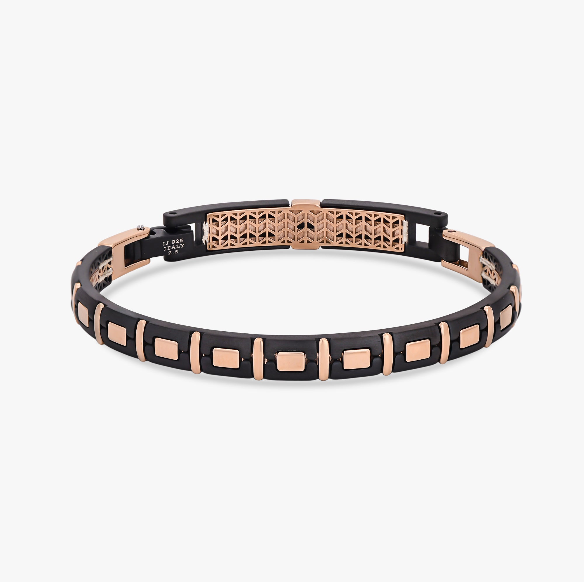 Rose Gold & Black Link Bracelet