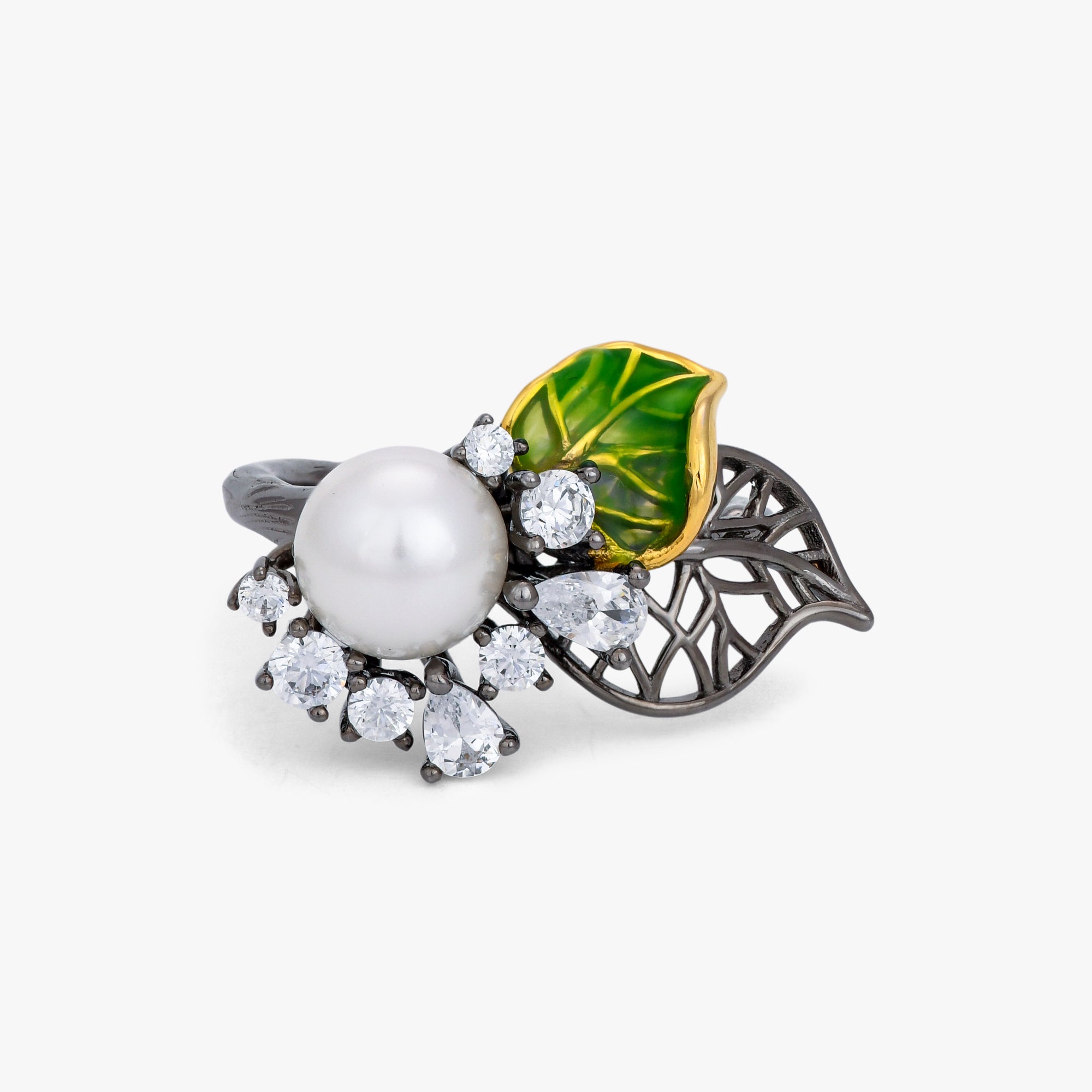 The Venetian Laurel Pearl Ring