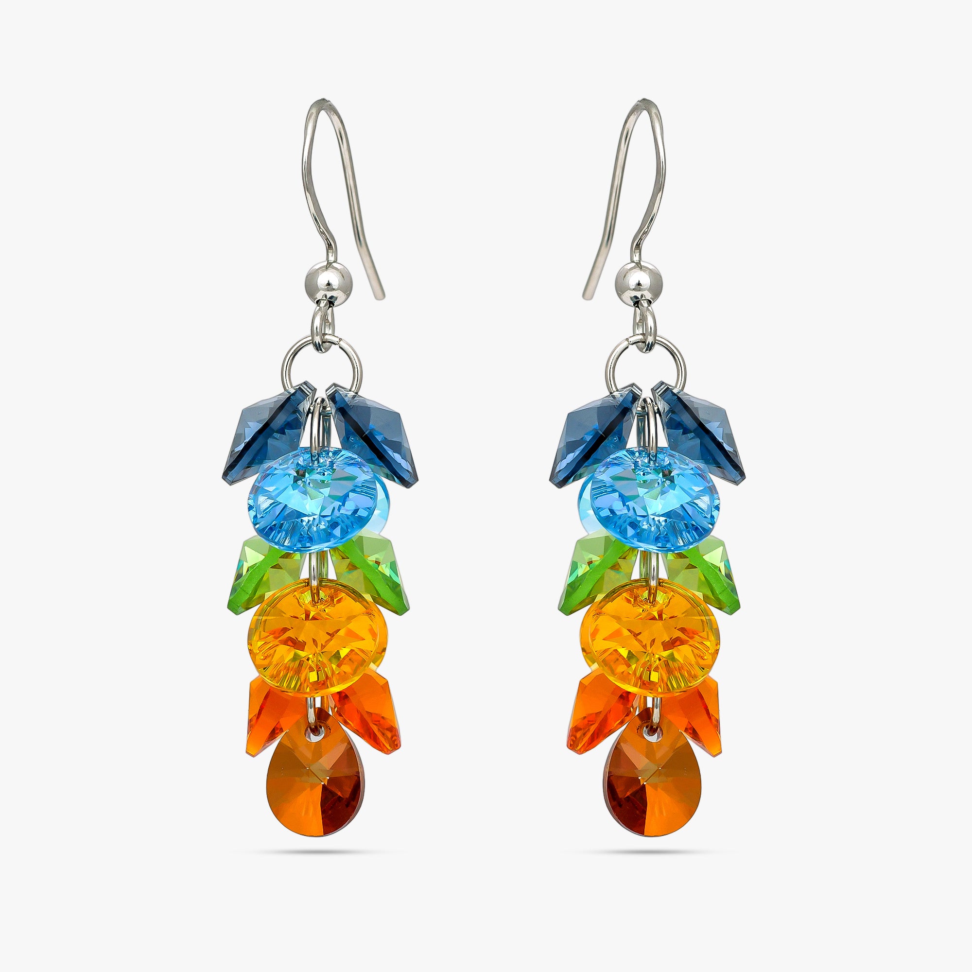 Aurora Multicolour Crystal Earrings