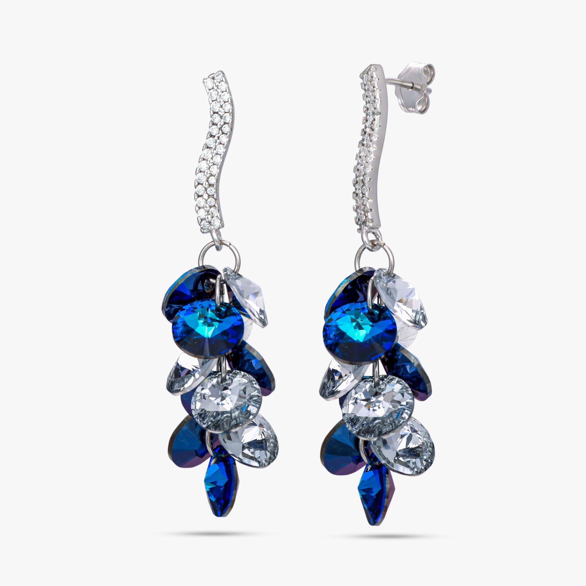 Ocean Luxe Cascade Silver Earrings