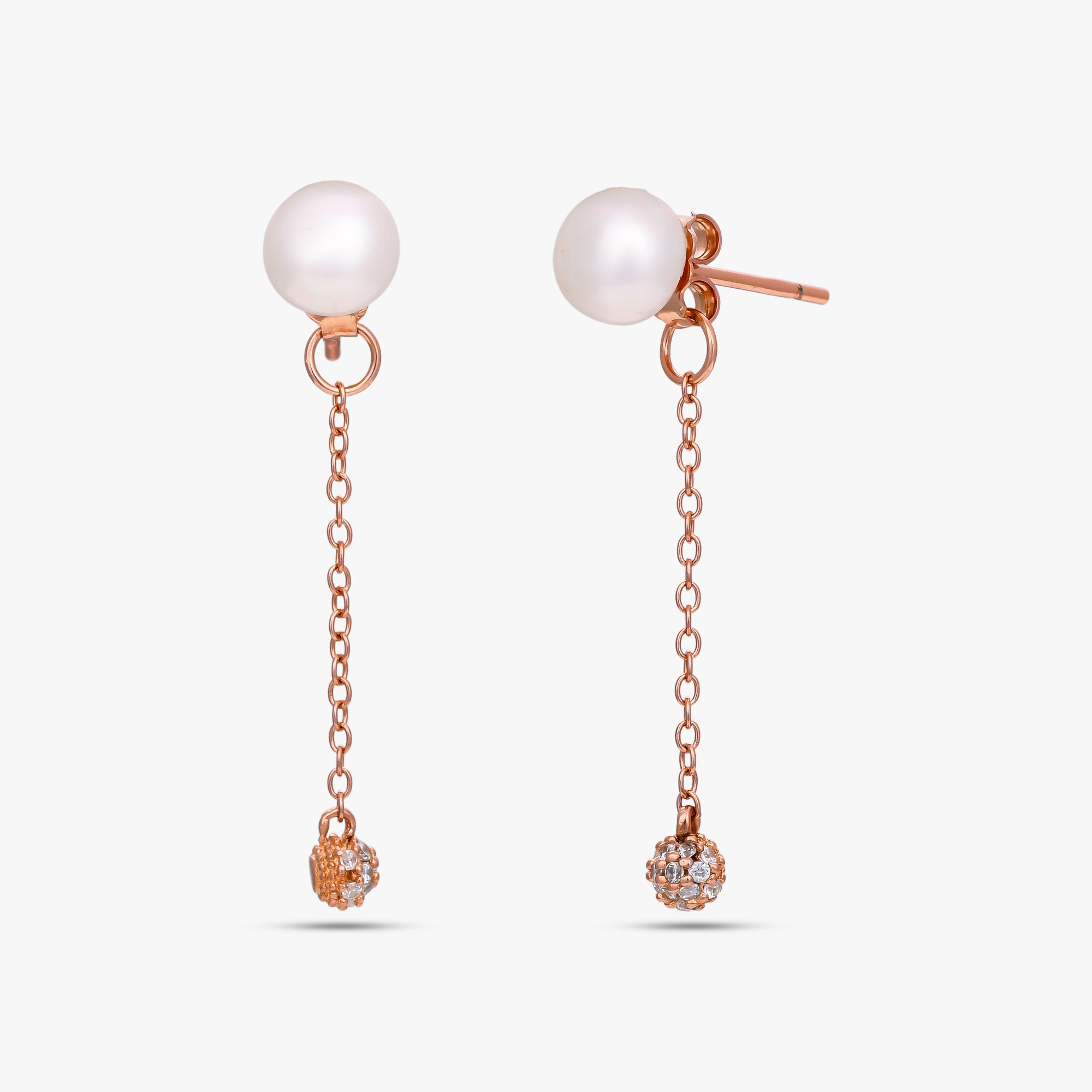 Ethereal Pearl Link Earrings