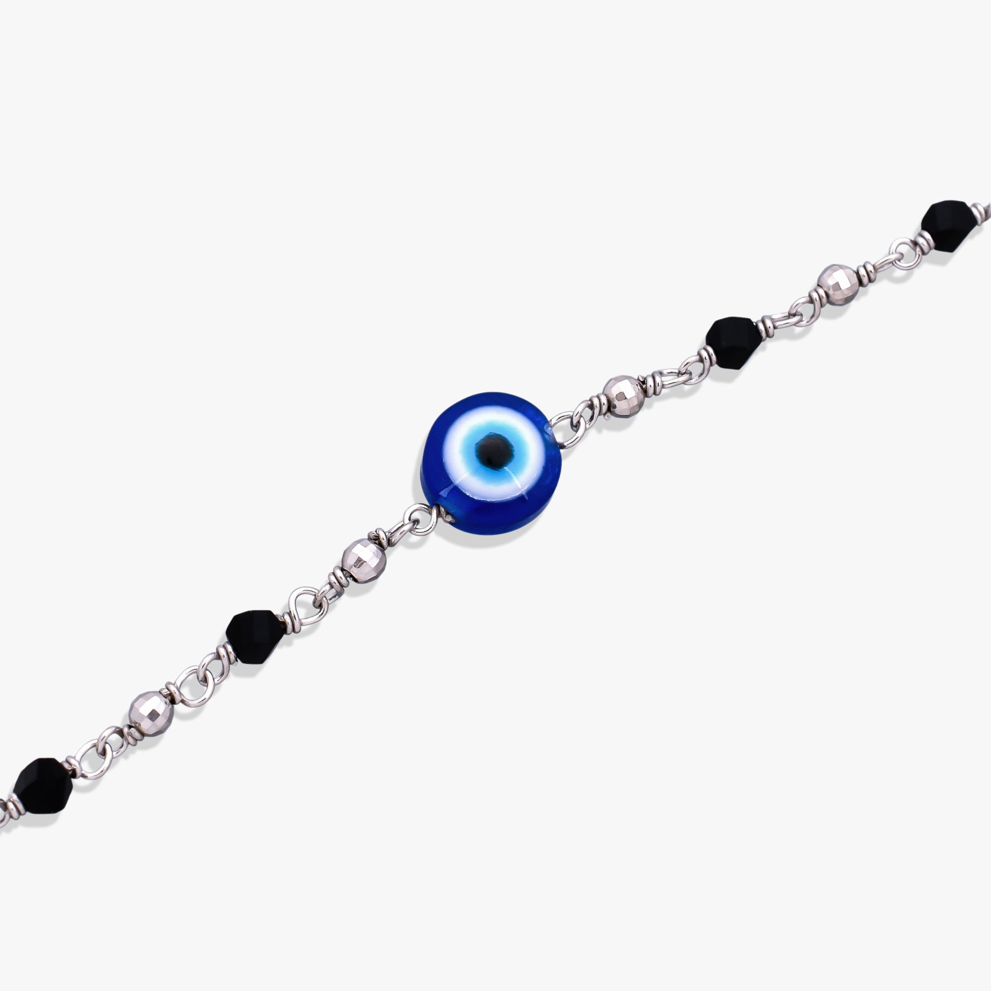 Silver Nazar Eye Bracelet