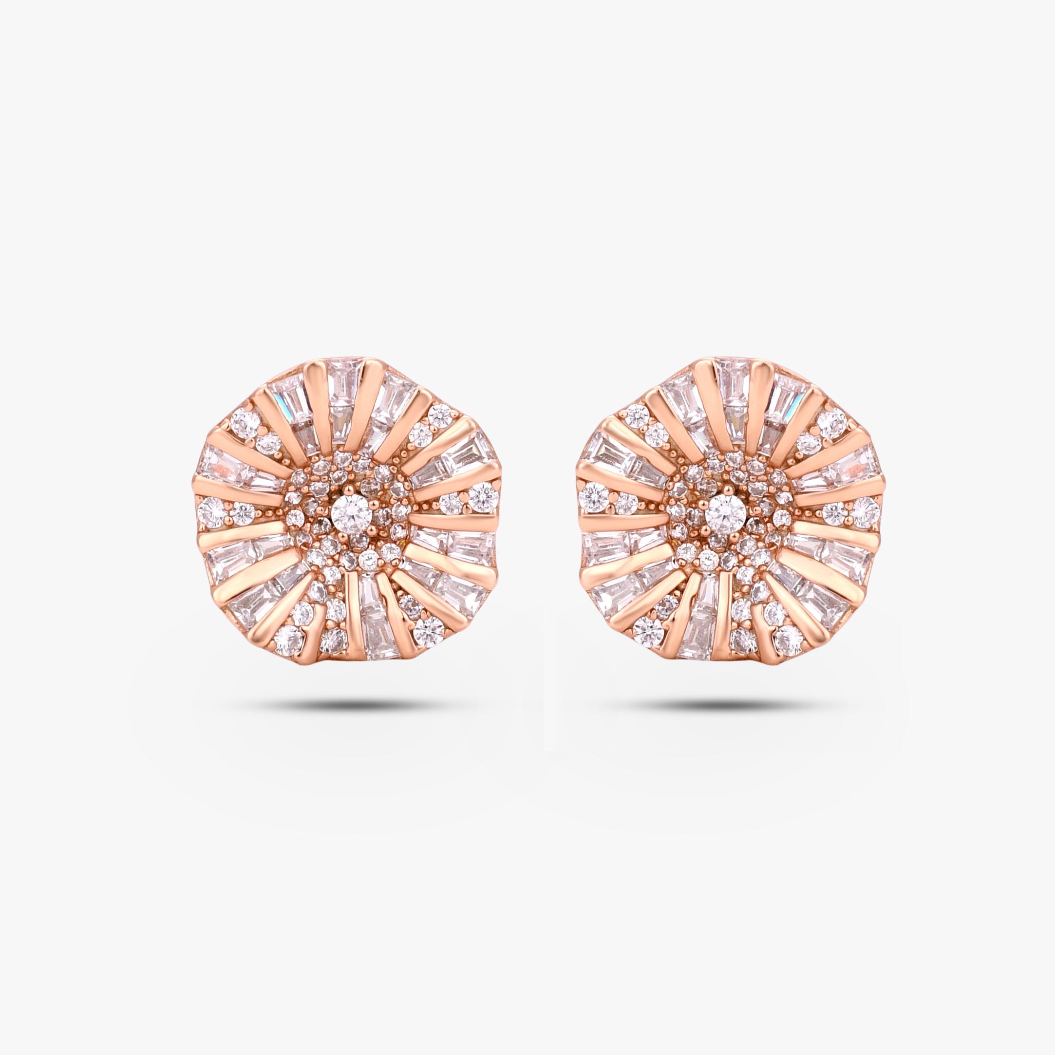 Stellar Bloom Solitaire Earrings